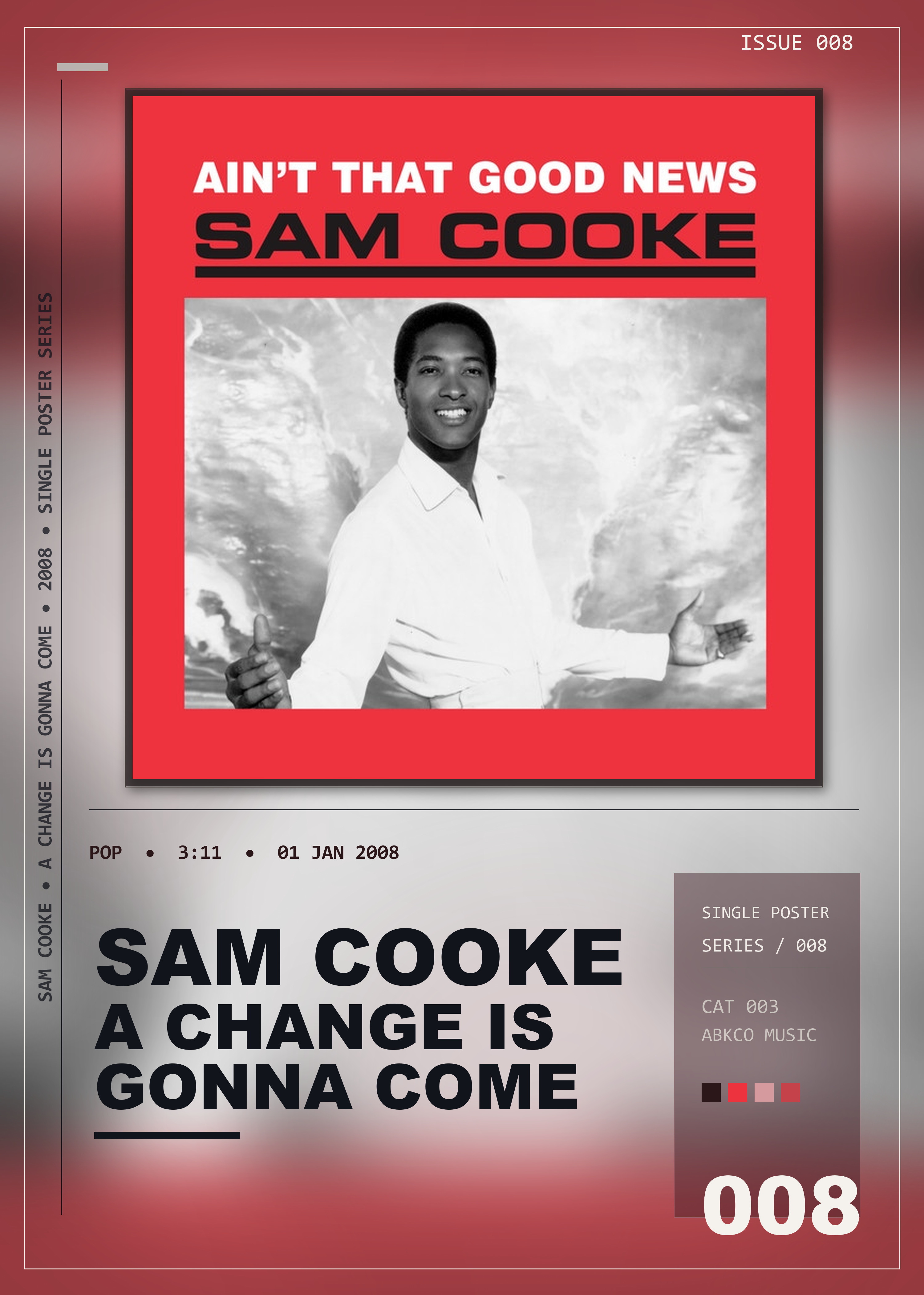 Music poster: Sam Cooke - A Change Is Gonna Come