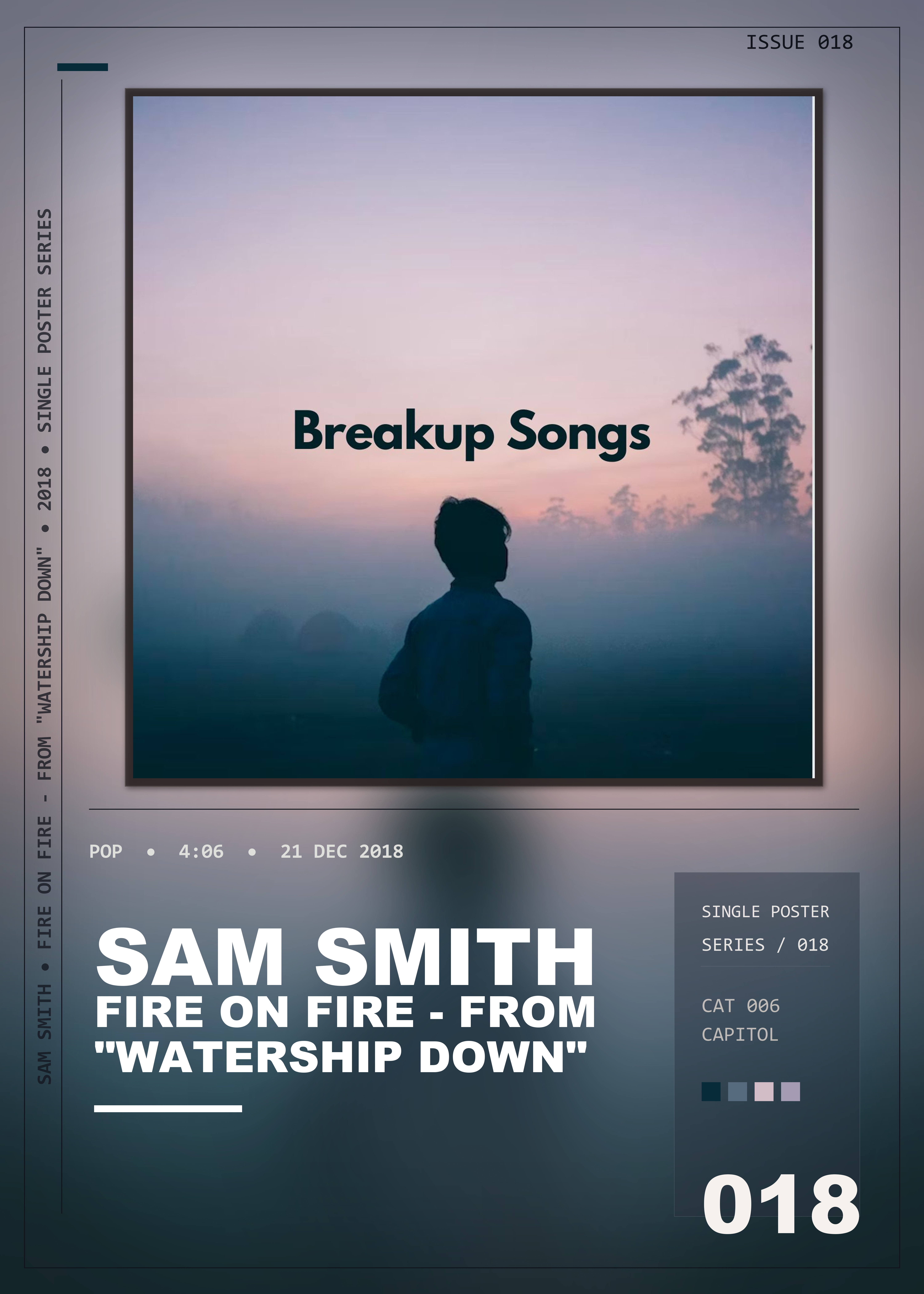 Music poster: Sam Smith - Fire On Fire - From Watership Down
