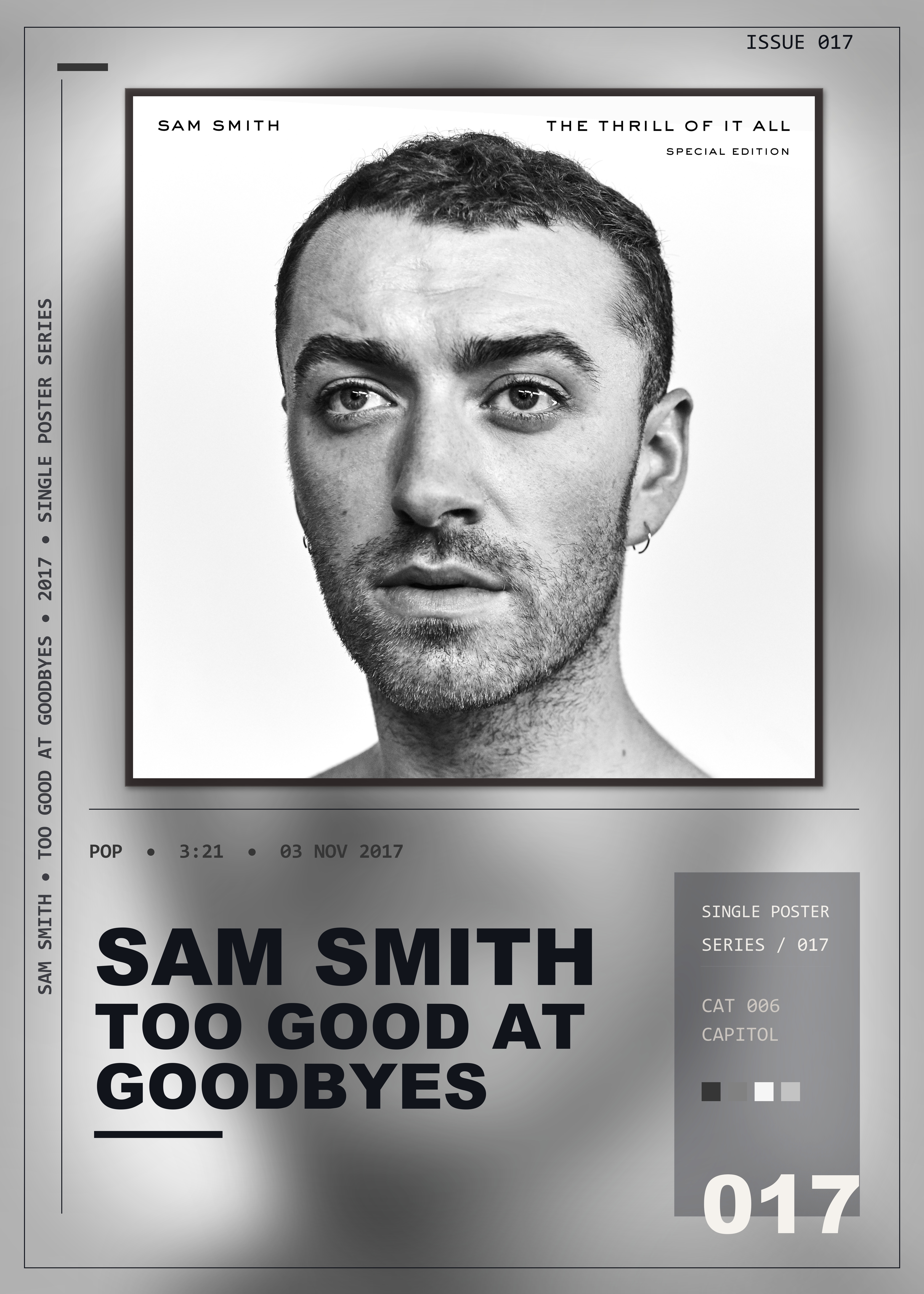 Music poster: Sam Smith - Too Good At Goodbyes