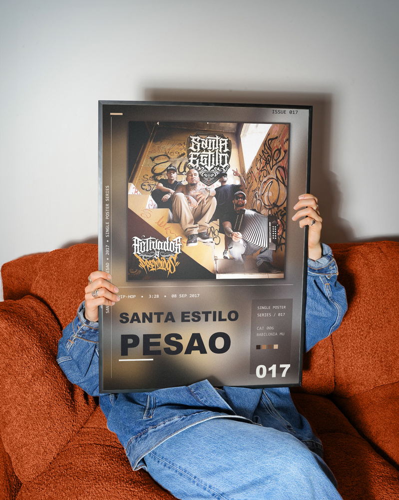 Music poster: Santa Estilo - Pesao
