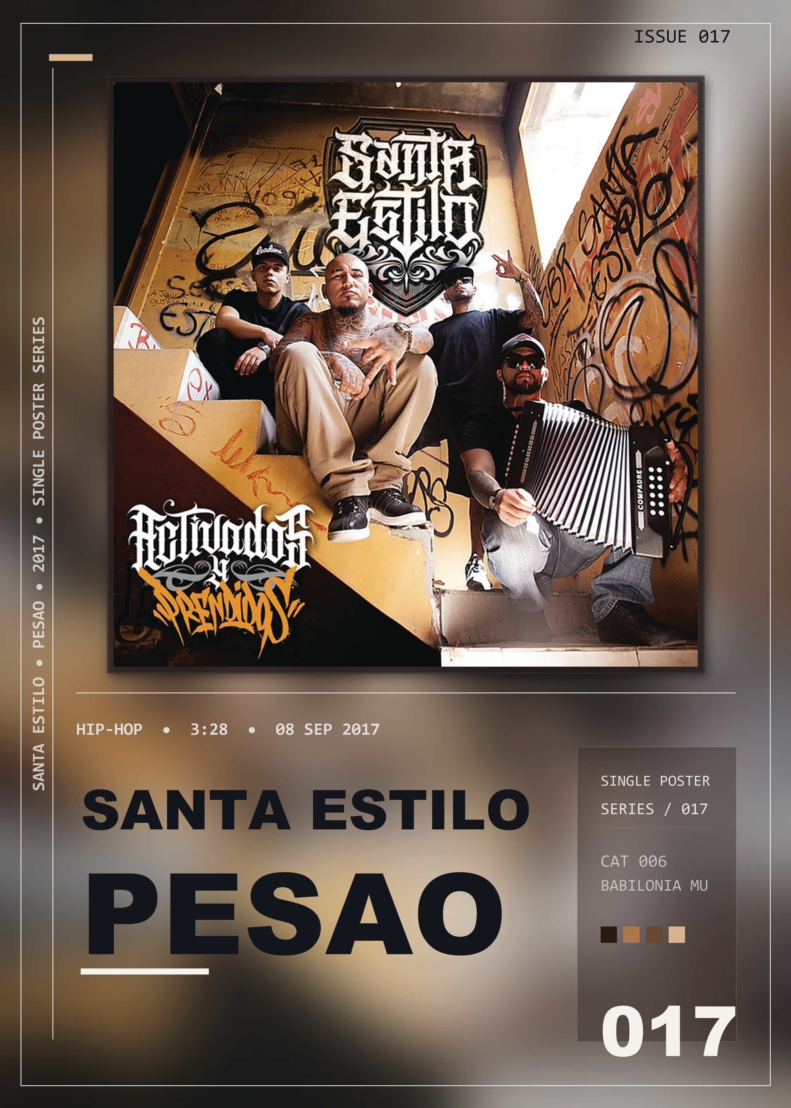 Music poster: Santa Estilo - Pesao