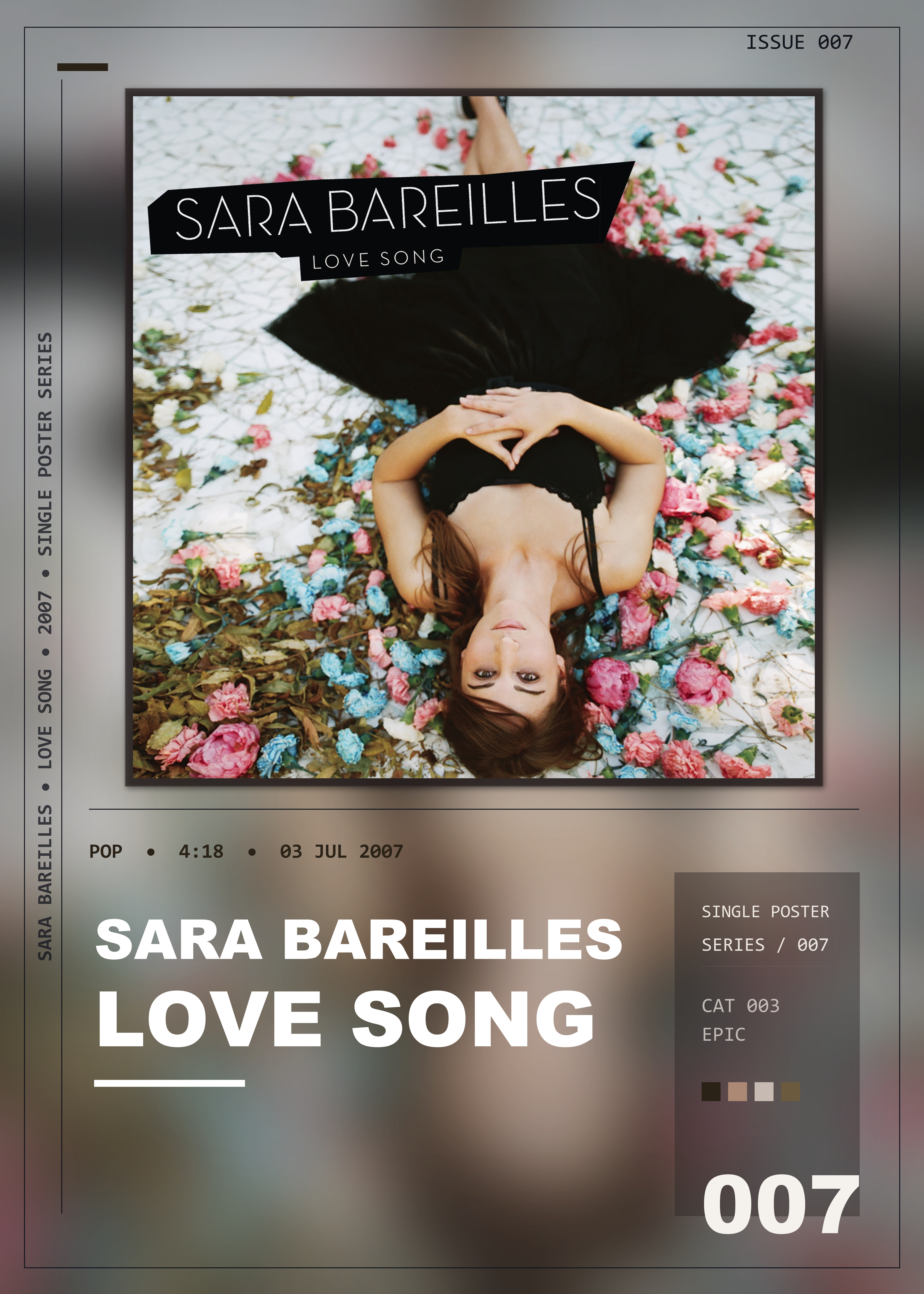Music poster: Sara Bareilles - Love Song