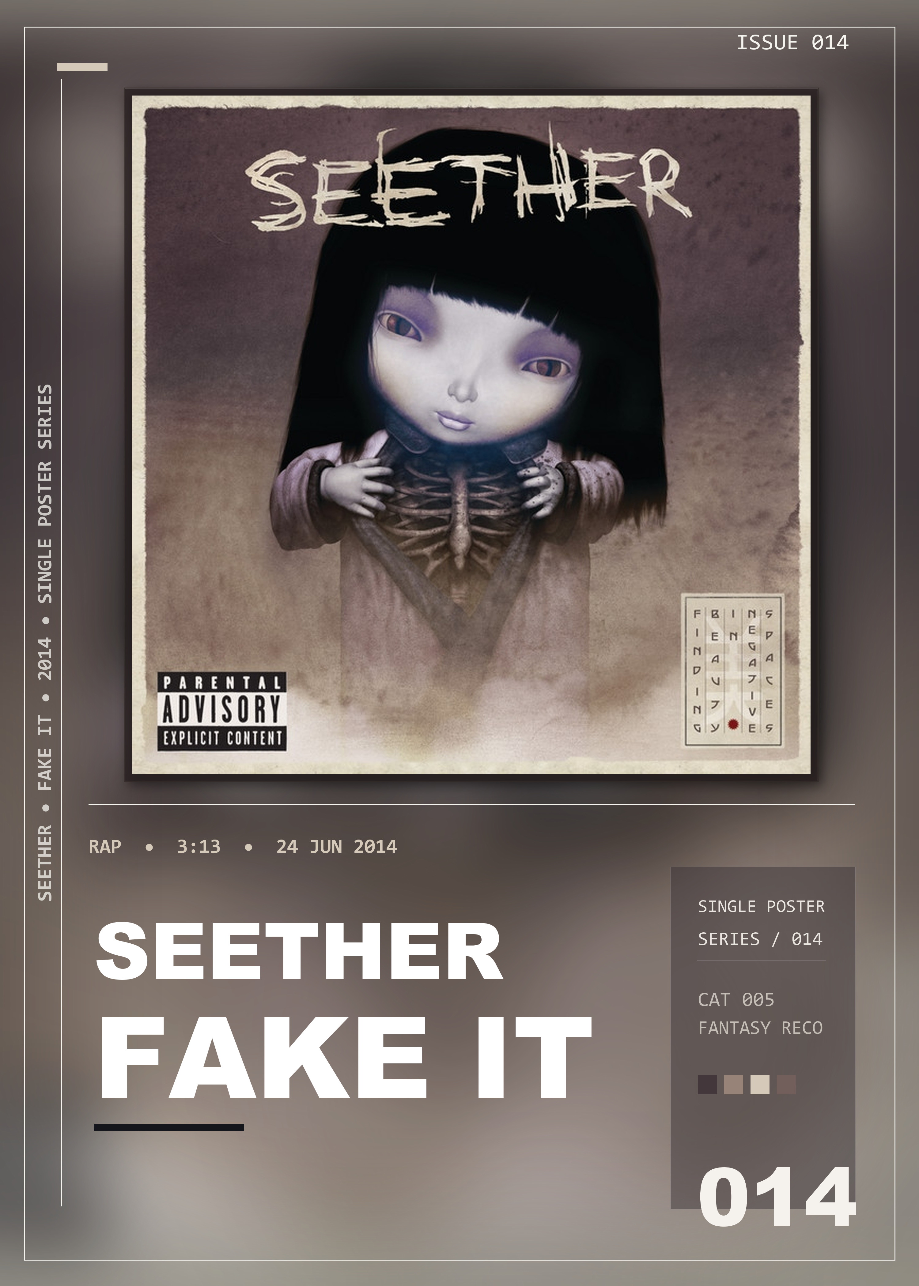 Music poster: Seether - Fake It