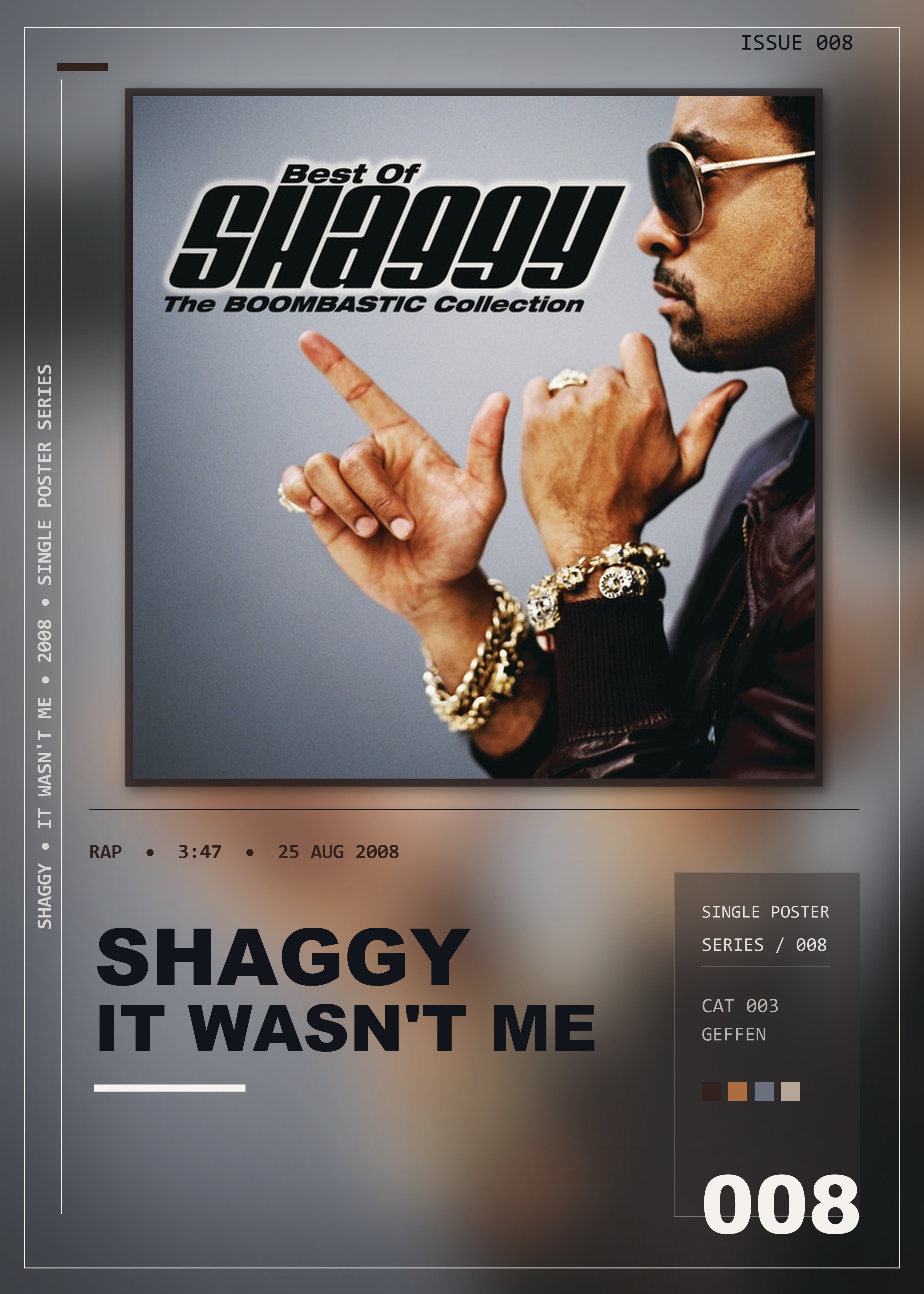 Music poster: Shaggy - It Wasnt Me