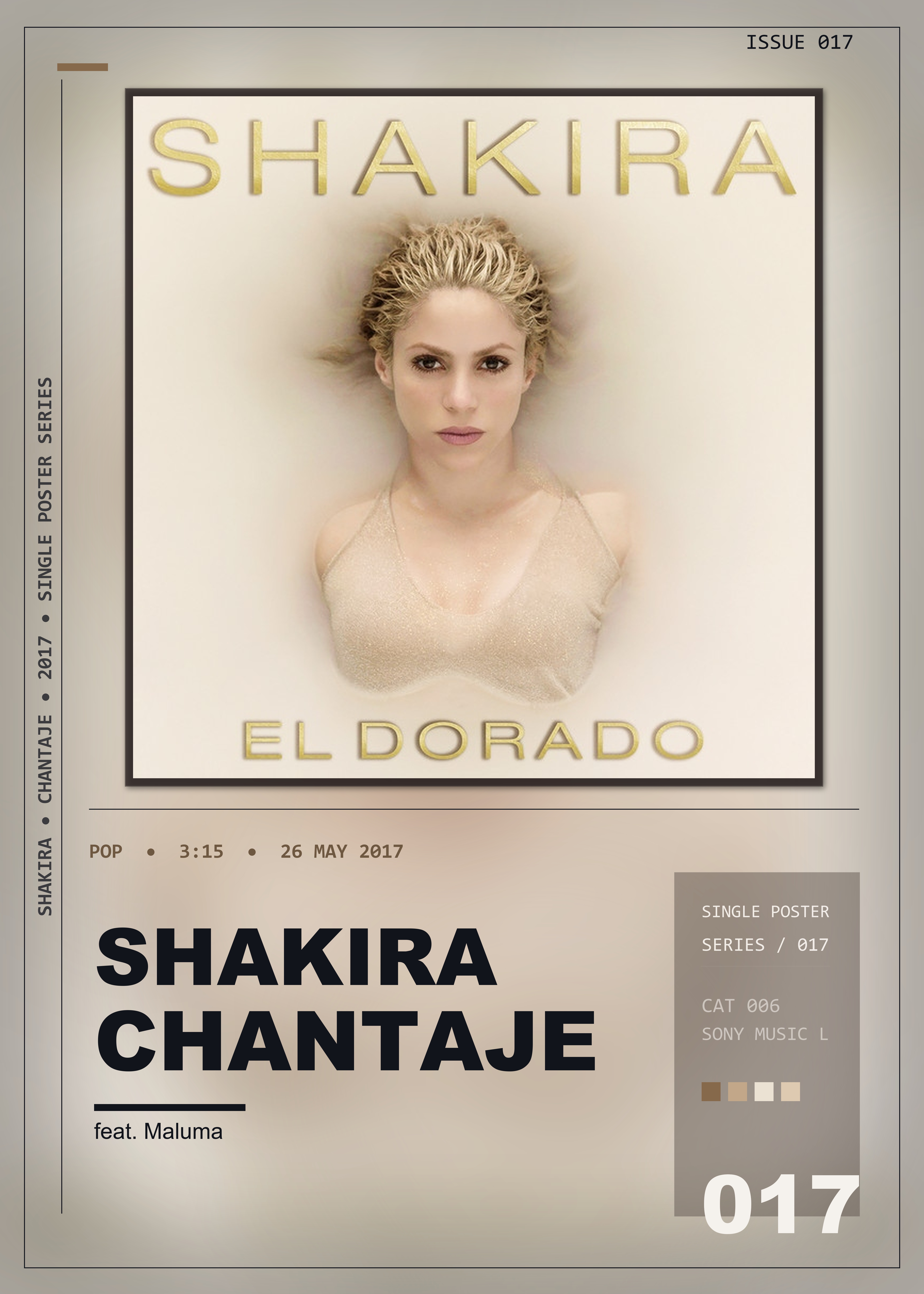 Music poster: Shakira - Chantaje feat Maluma