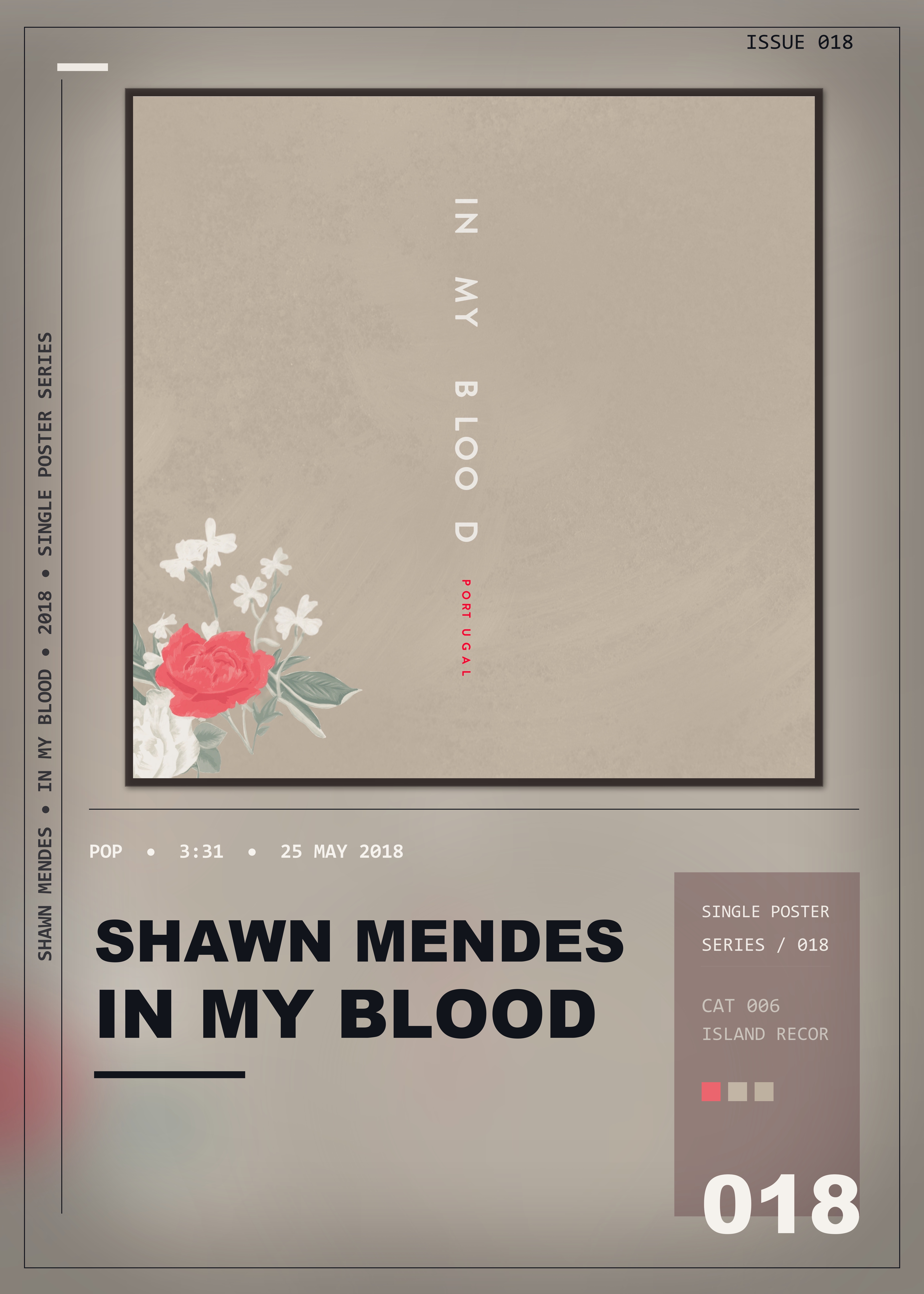 Music poster: Shawn Mendes - In My Blood
