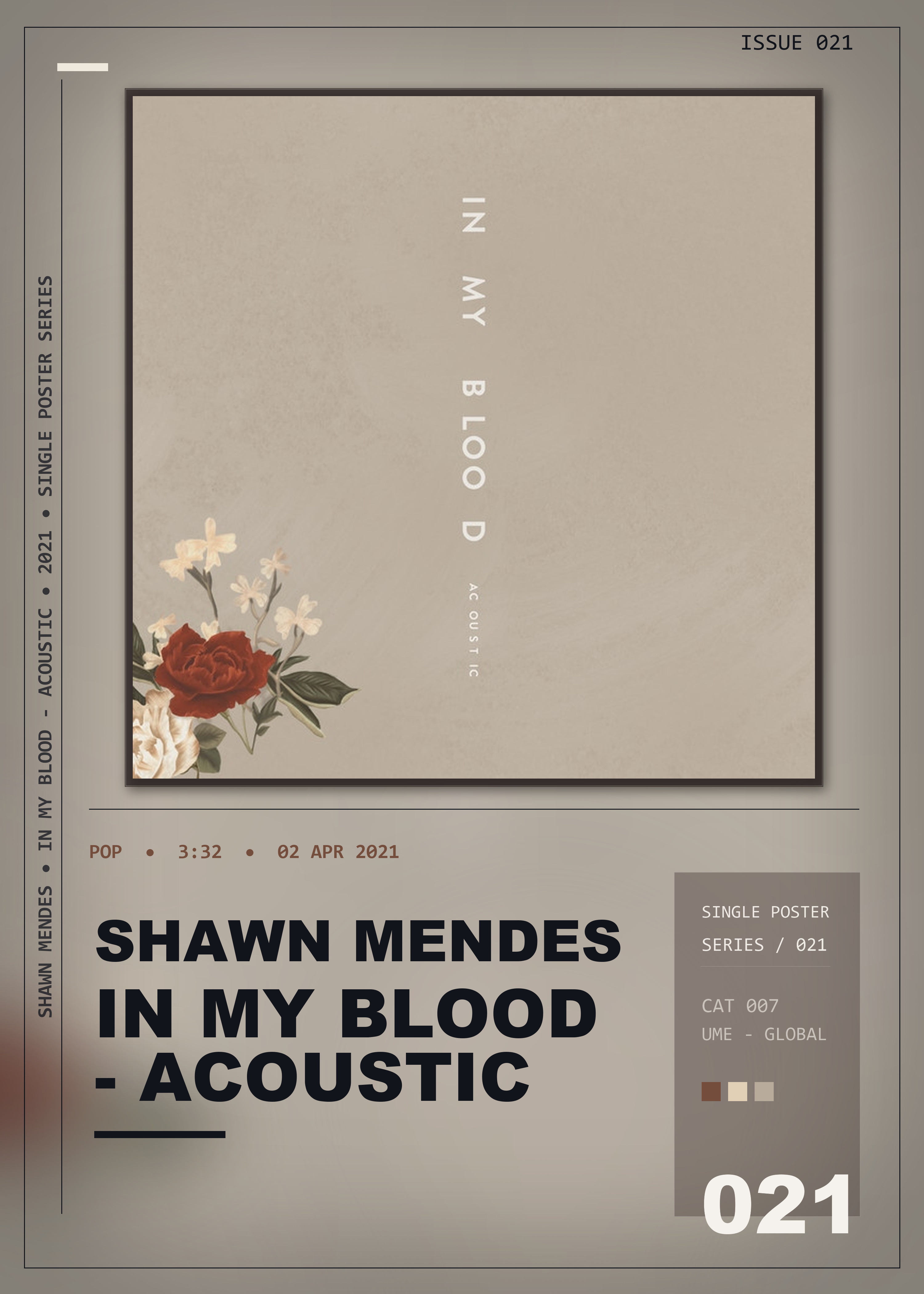 Music poster: Shawn Mendes - In My Blood - Acoustic