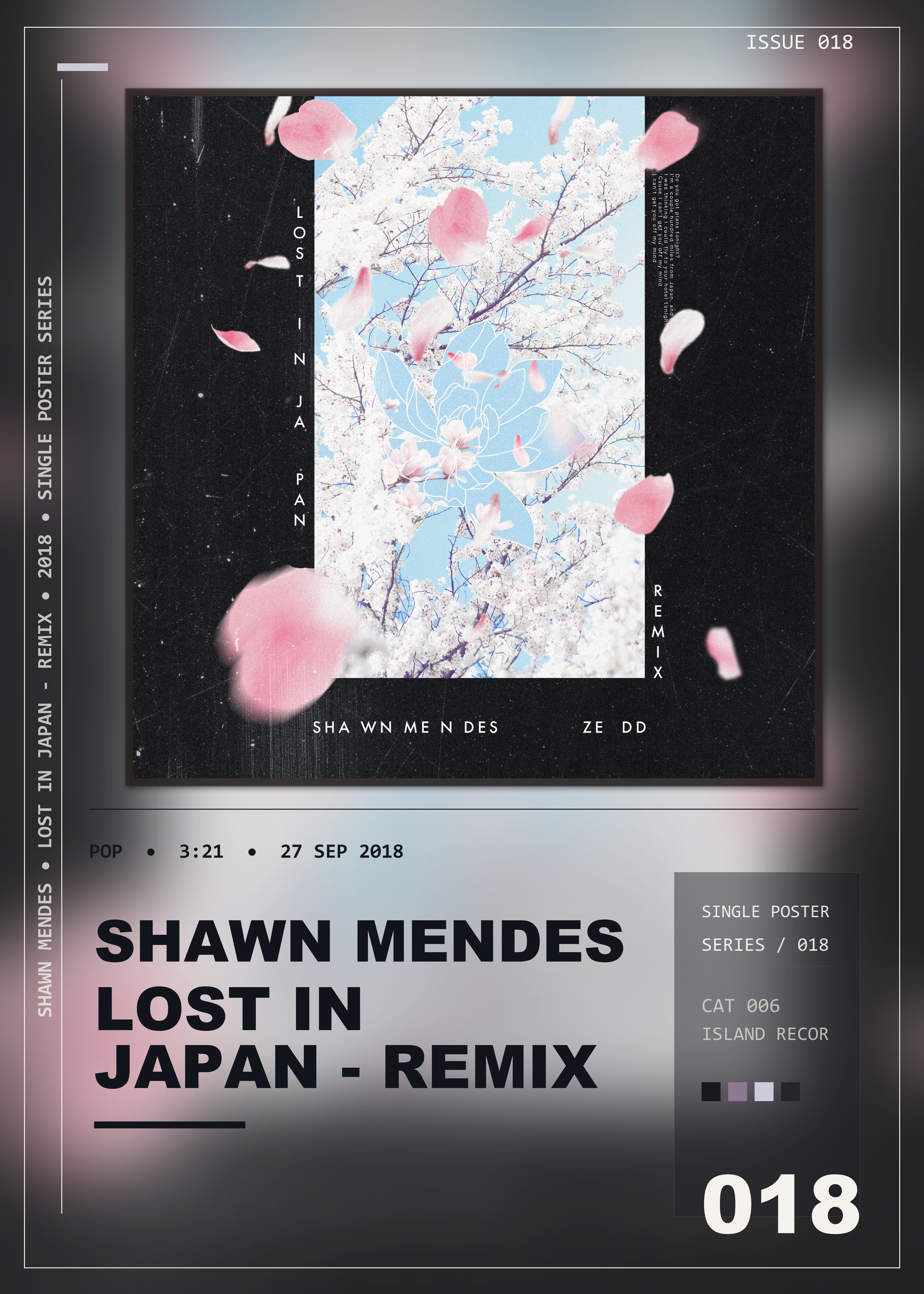 Music poster: Shawn Mendes - Lost In Japan - Remix