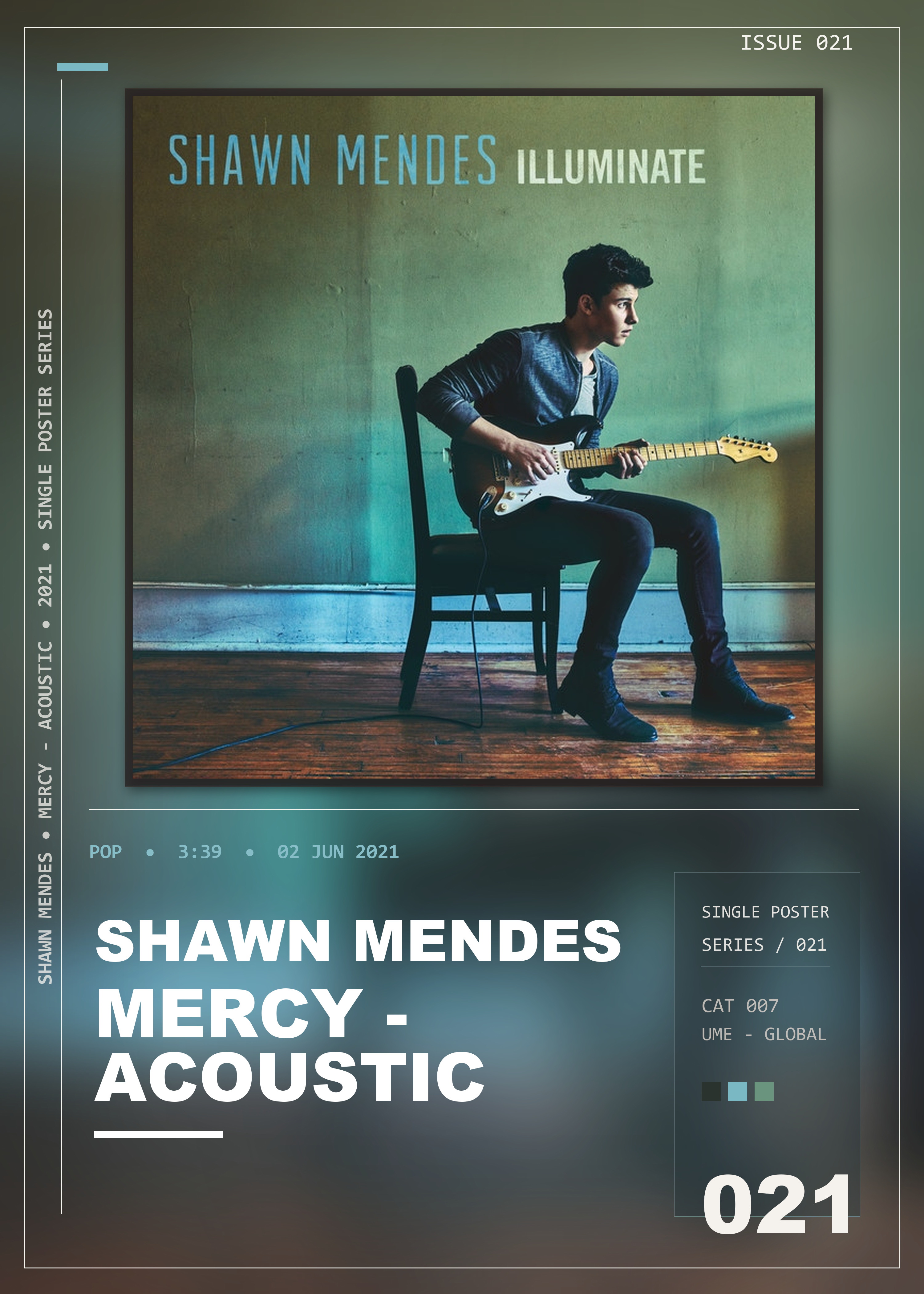 Music poster: Shawn Mendes - Mercy - Acoustic