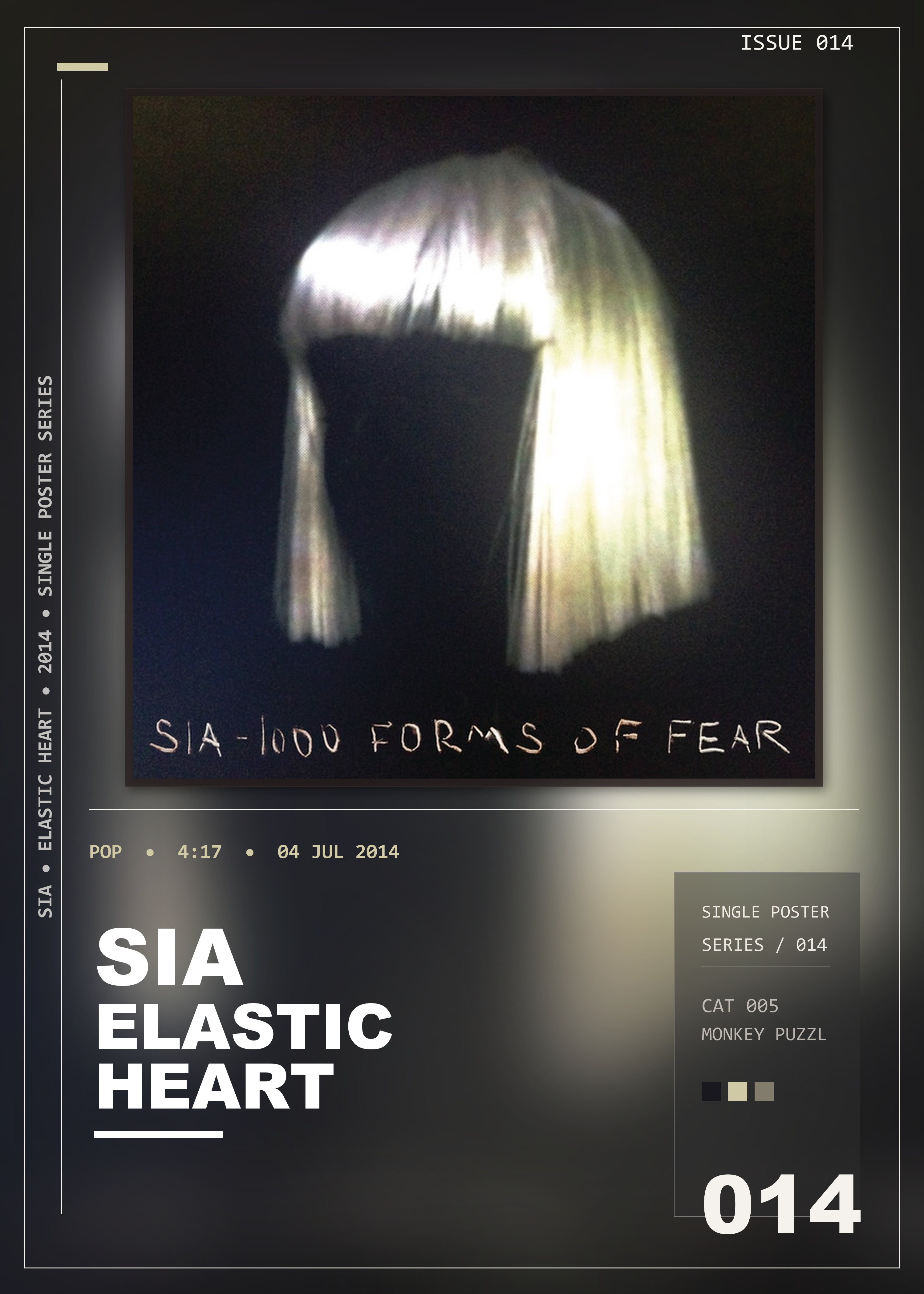 Music poster: Sia - Elastic Heart