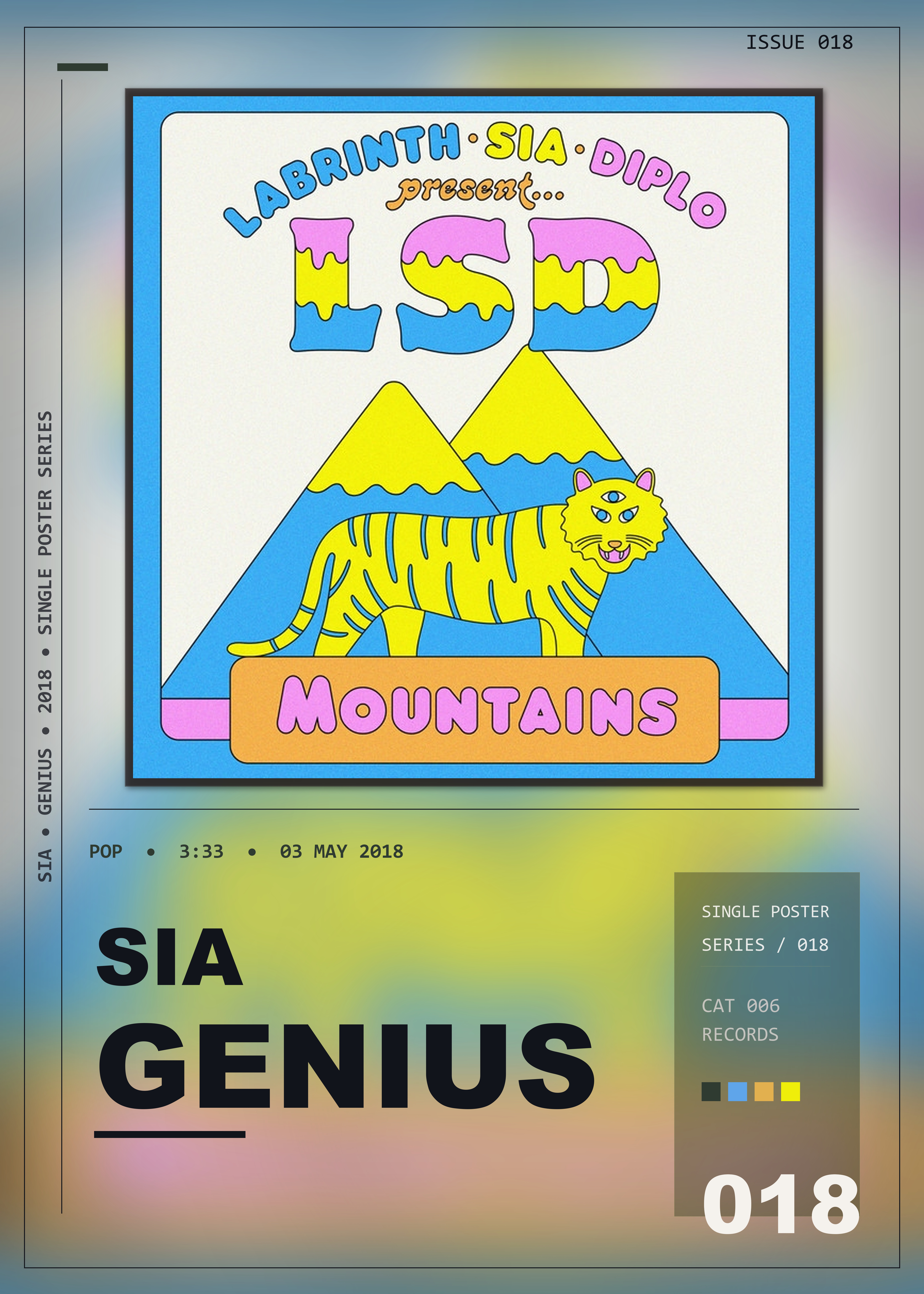 Music poster: Sia - Genius with Sia Diplo Labrinth