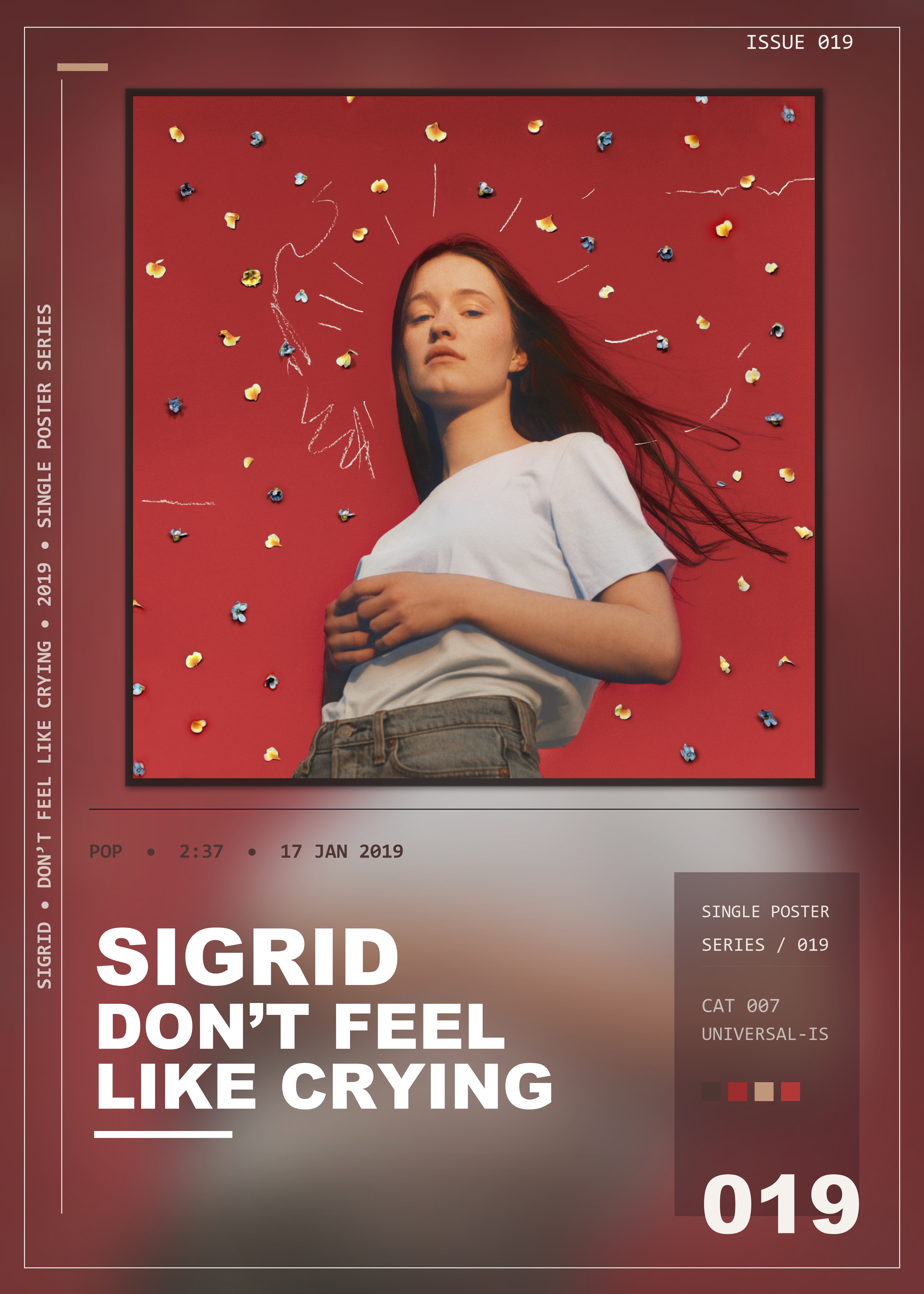Music poster: Sigrid - Dont Feel Like Crying