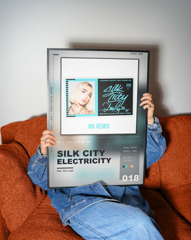 Music poster: Silk City - Electricity feat Dua Lipa - MK Remix