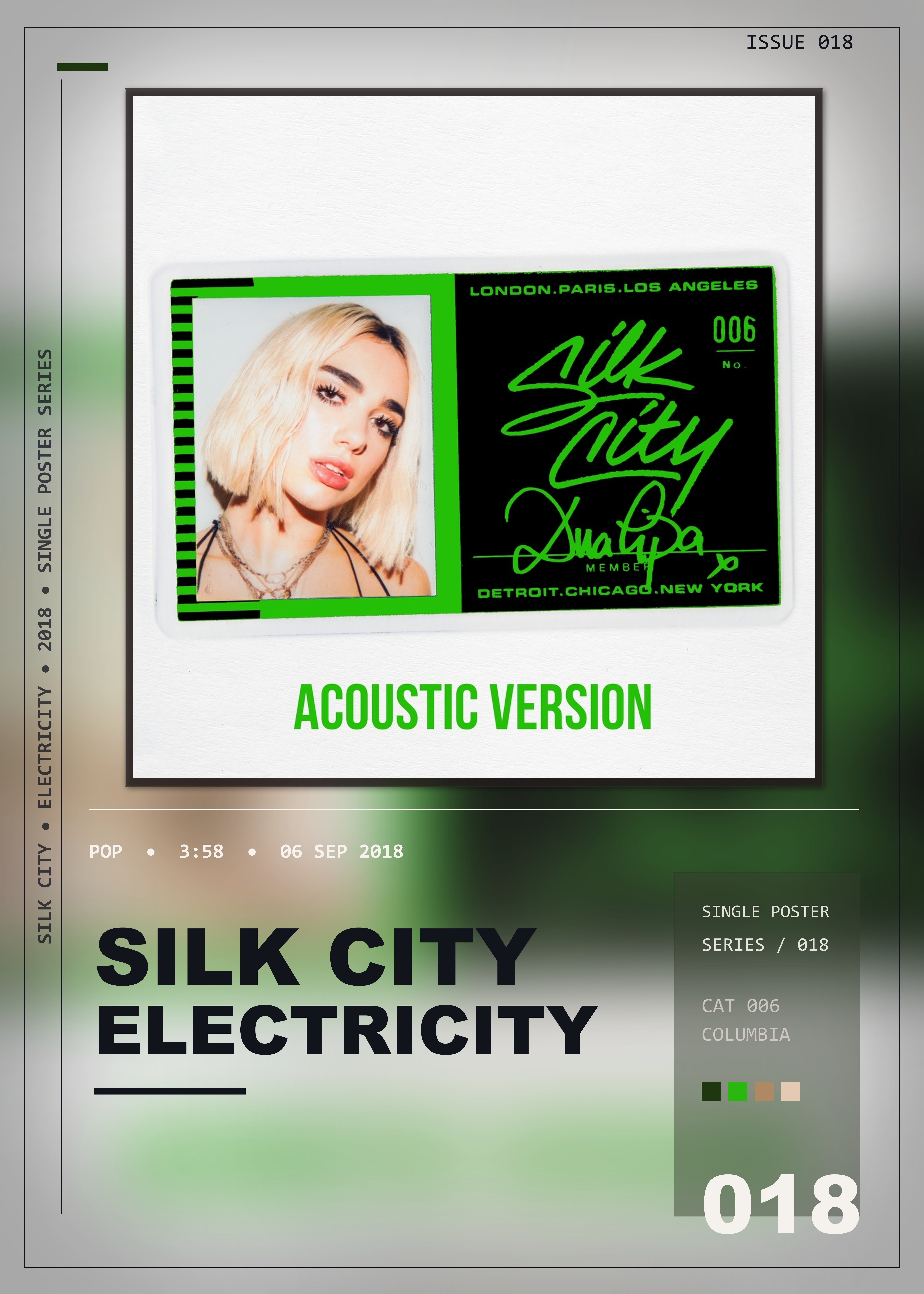 Music poster: Silk City - Electricity with Dua Lipa