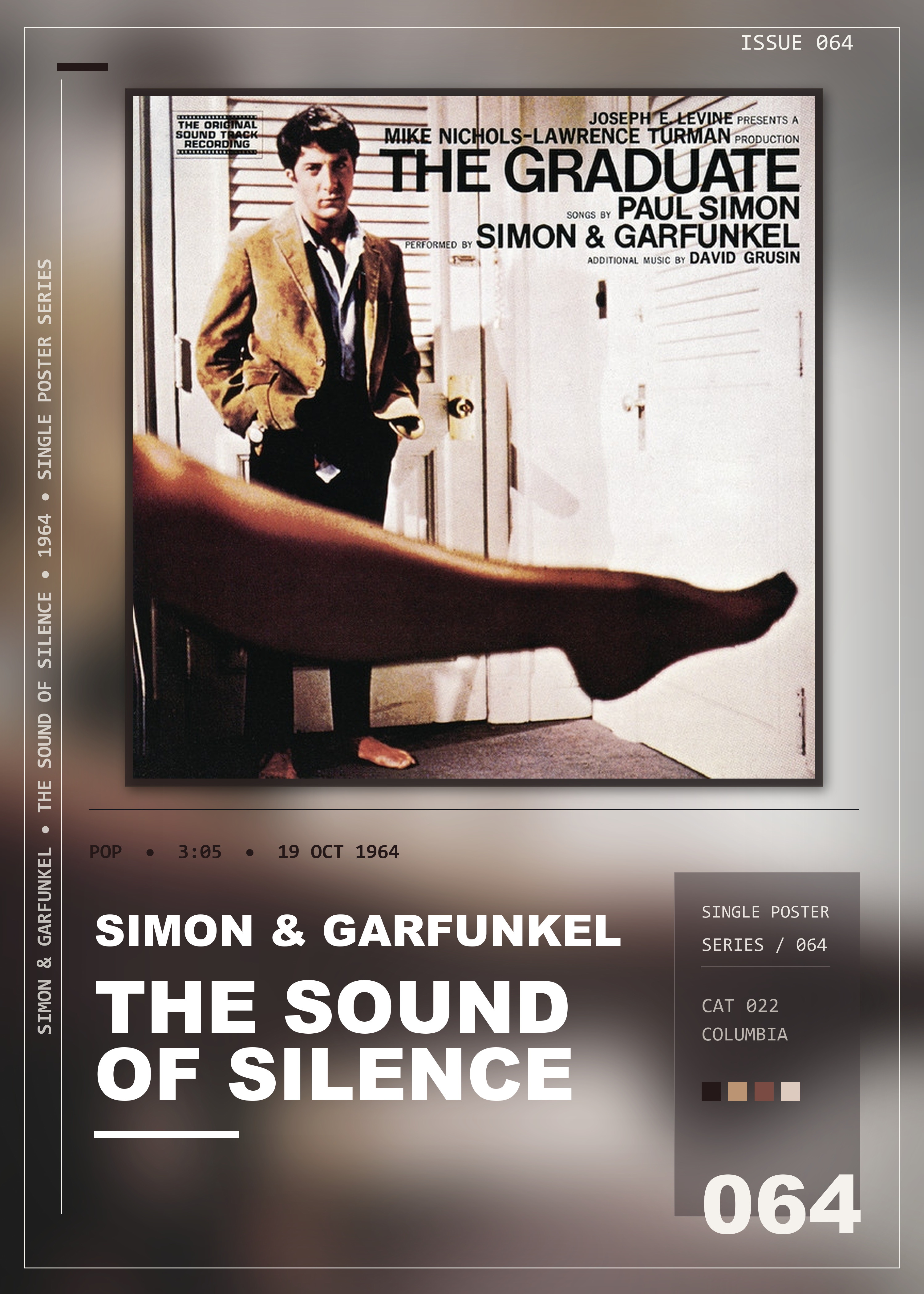 Music poster: Simon Garfunkel - The Sound of Silence