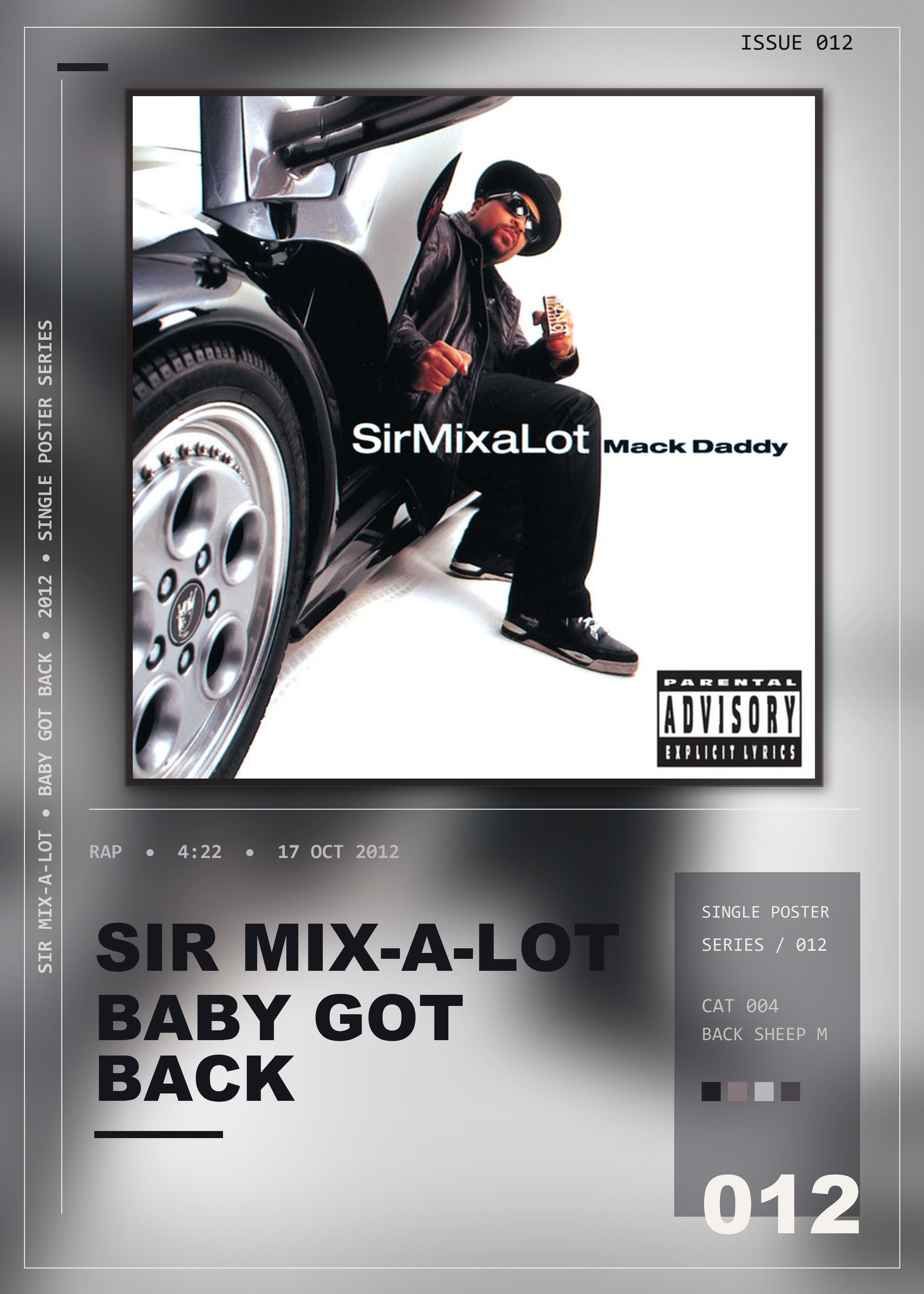 Music poster: Sir Mix-A-Lot - Baby Got Back