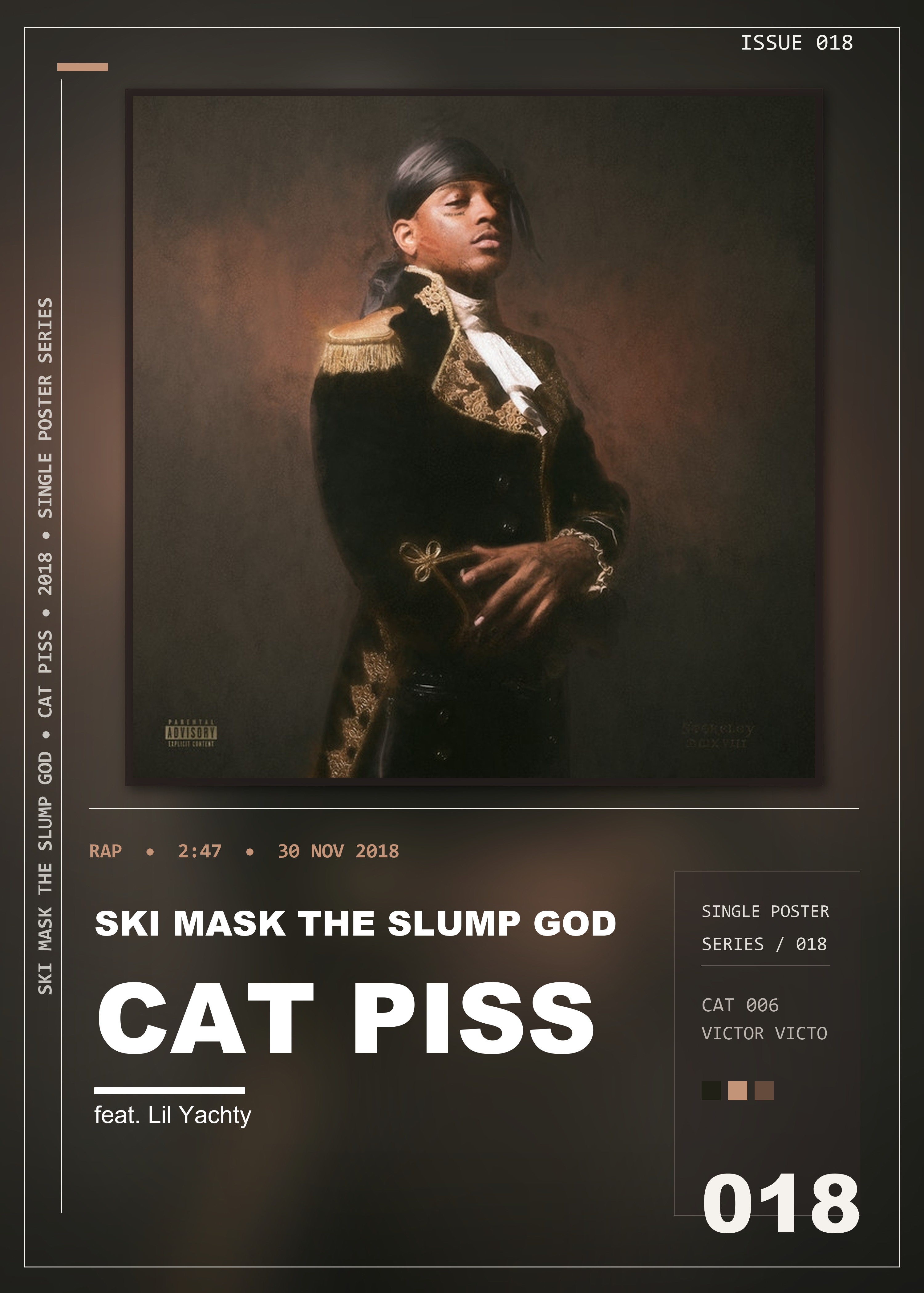 Music poster: Ski Mask The Slump God - Cat Piss feat Lil Yachty