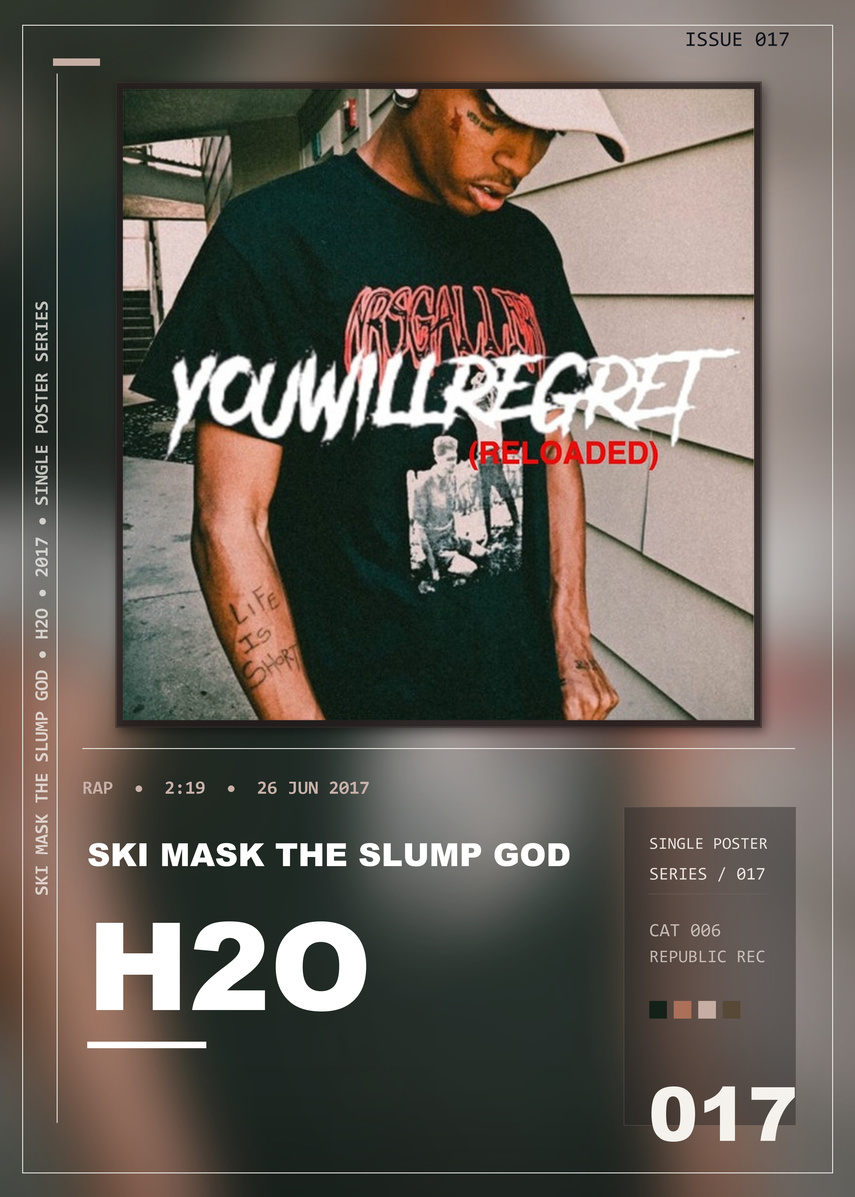 Music poster: Ski Mask The Slump God - H2O