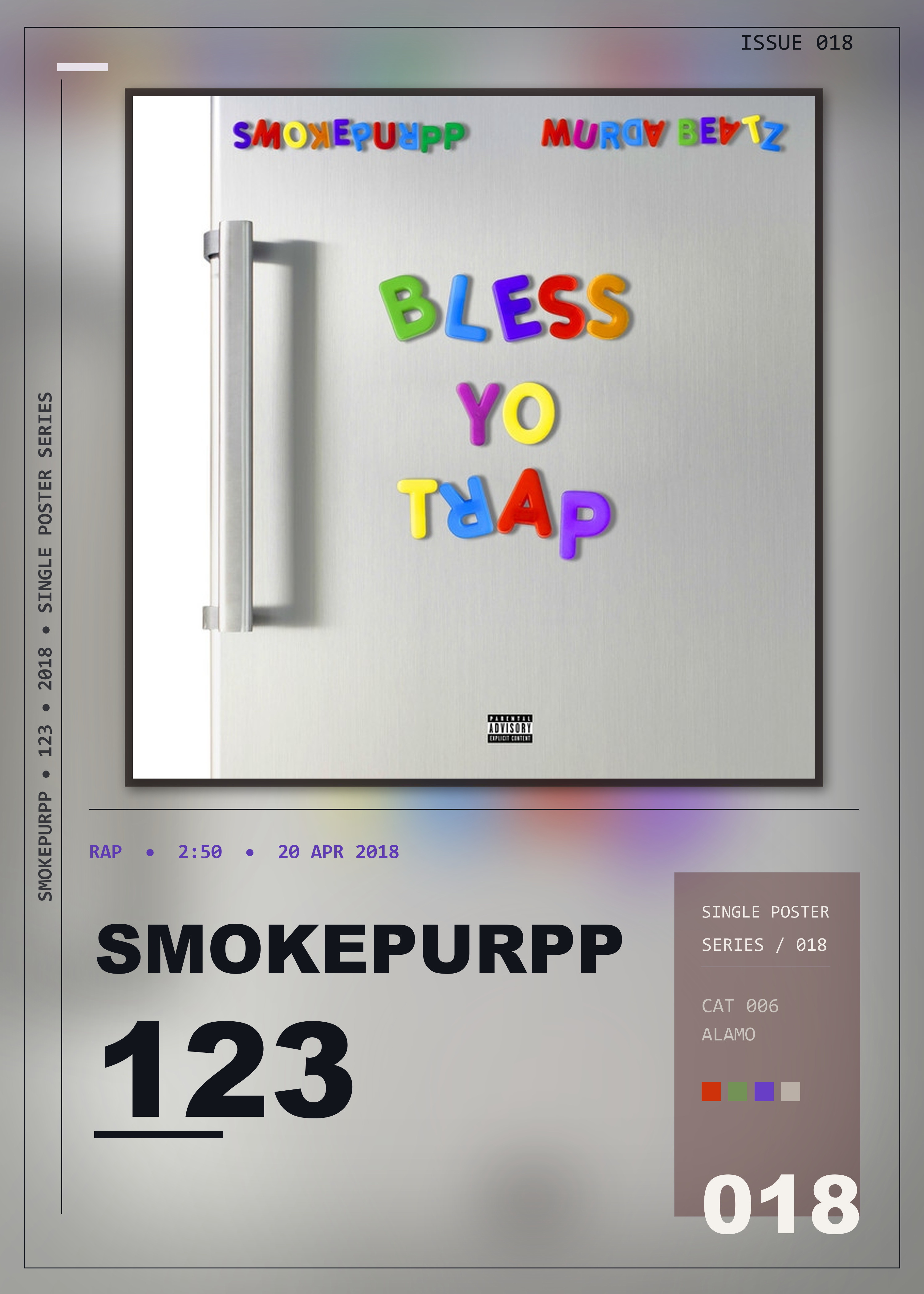 Music poster: Smokepurpp - 123