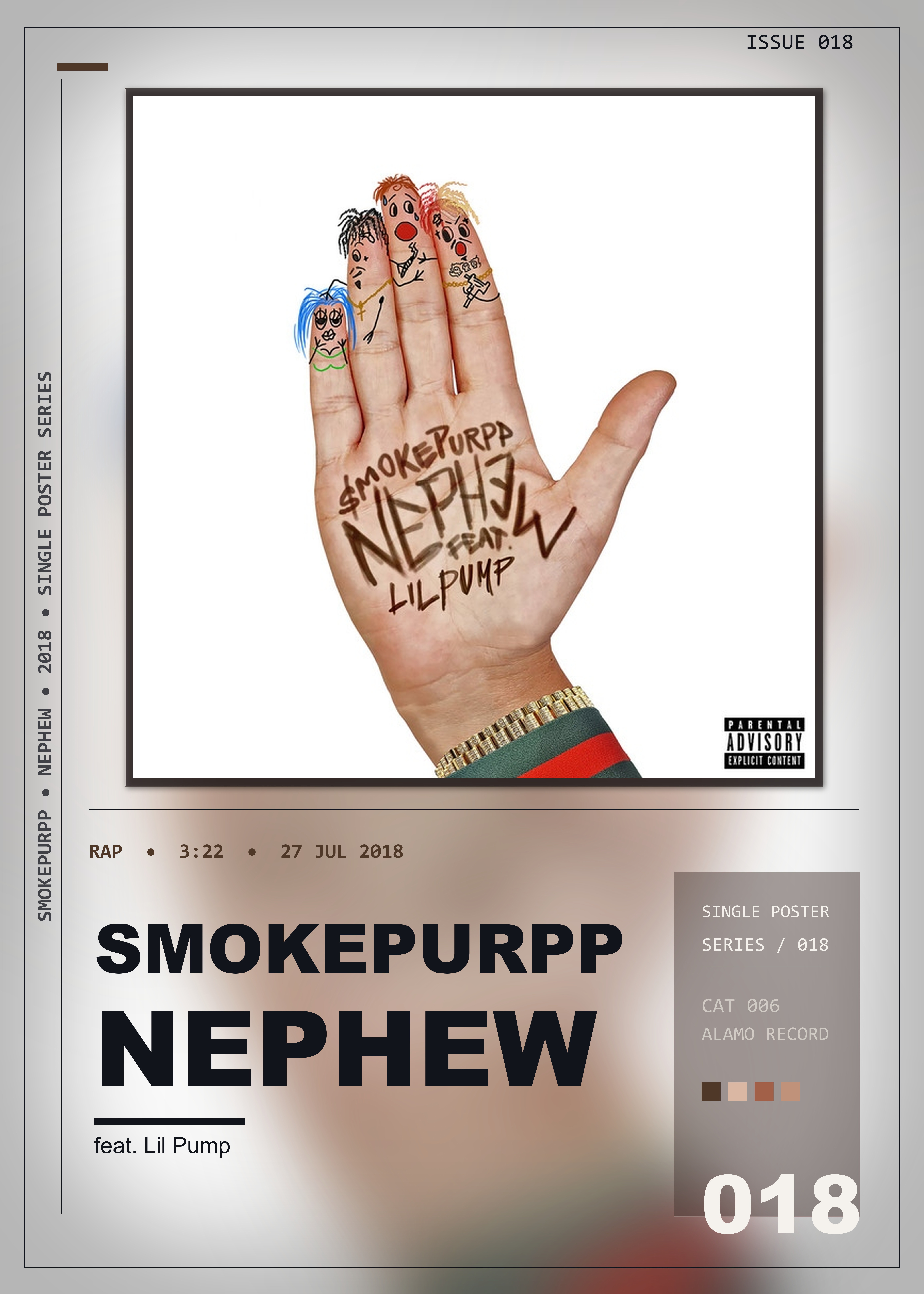Music poster: Smokepurpp - Nephew feat Lil Pump