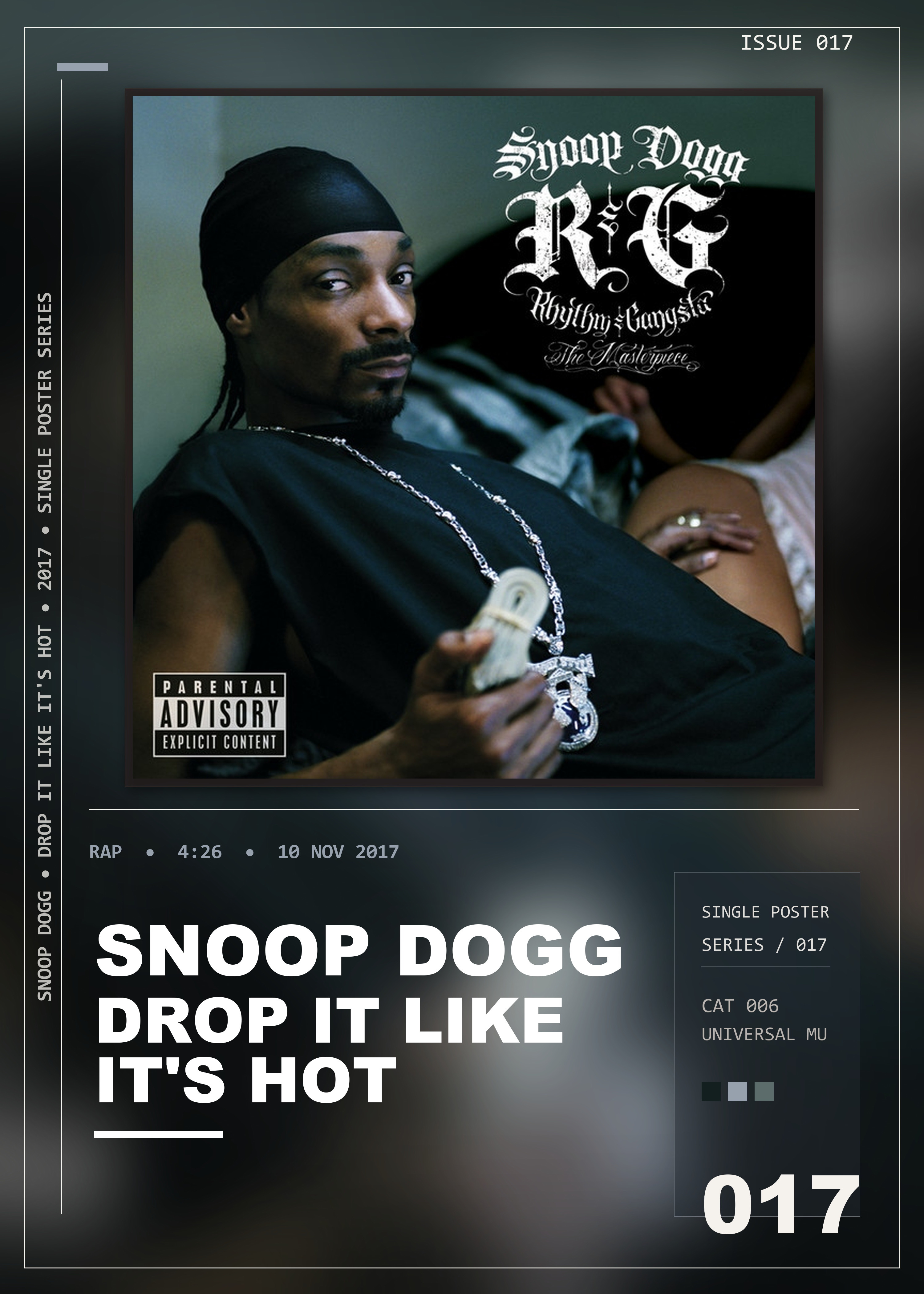 Music poster: Snoop Dogg - Drop It Like Its Hot