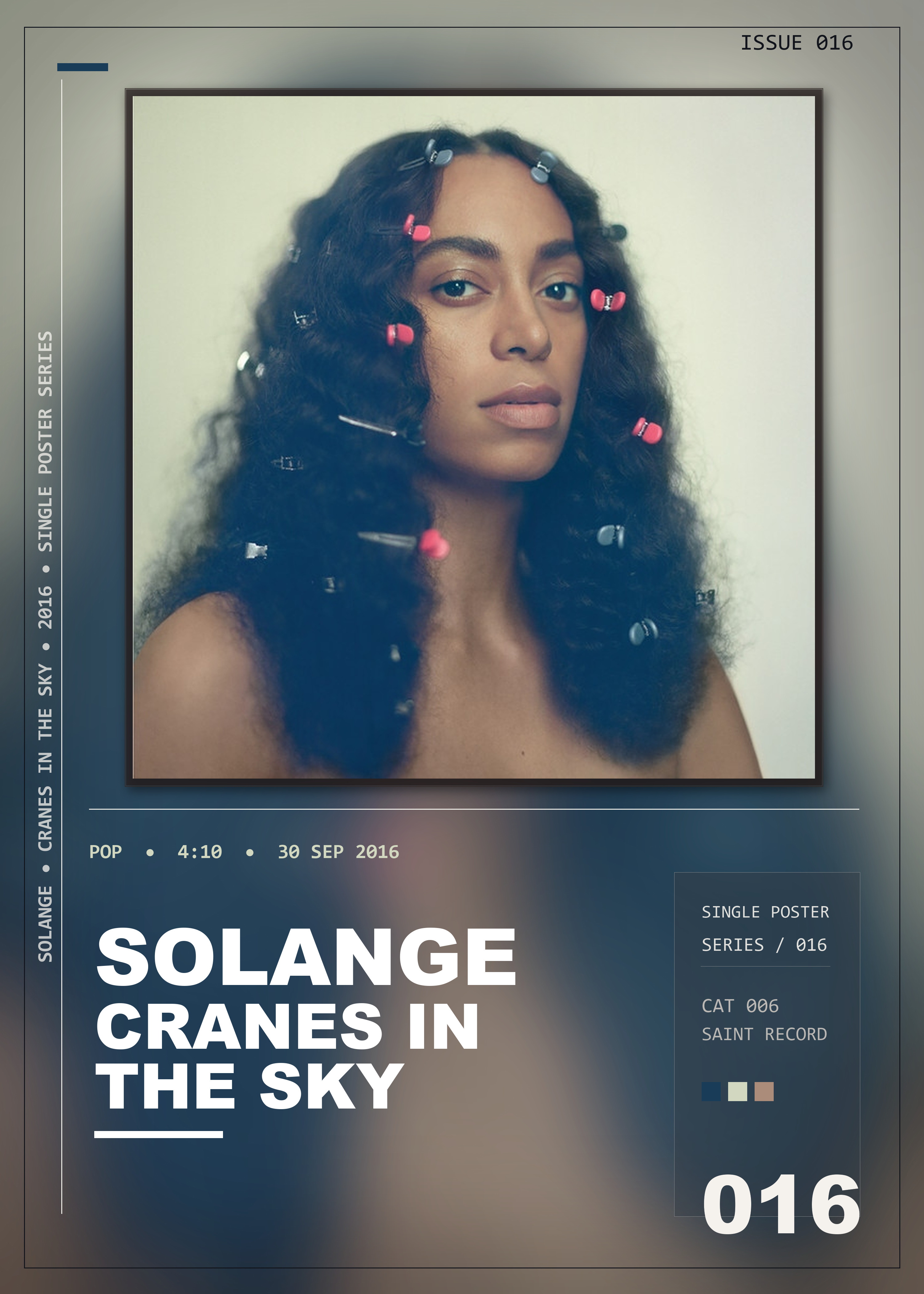 Music poster: Solange - Cranes in the Sky
