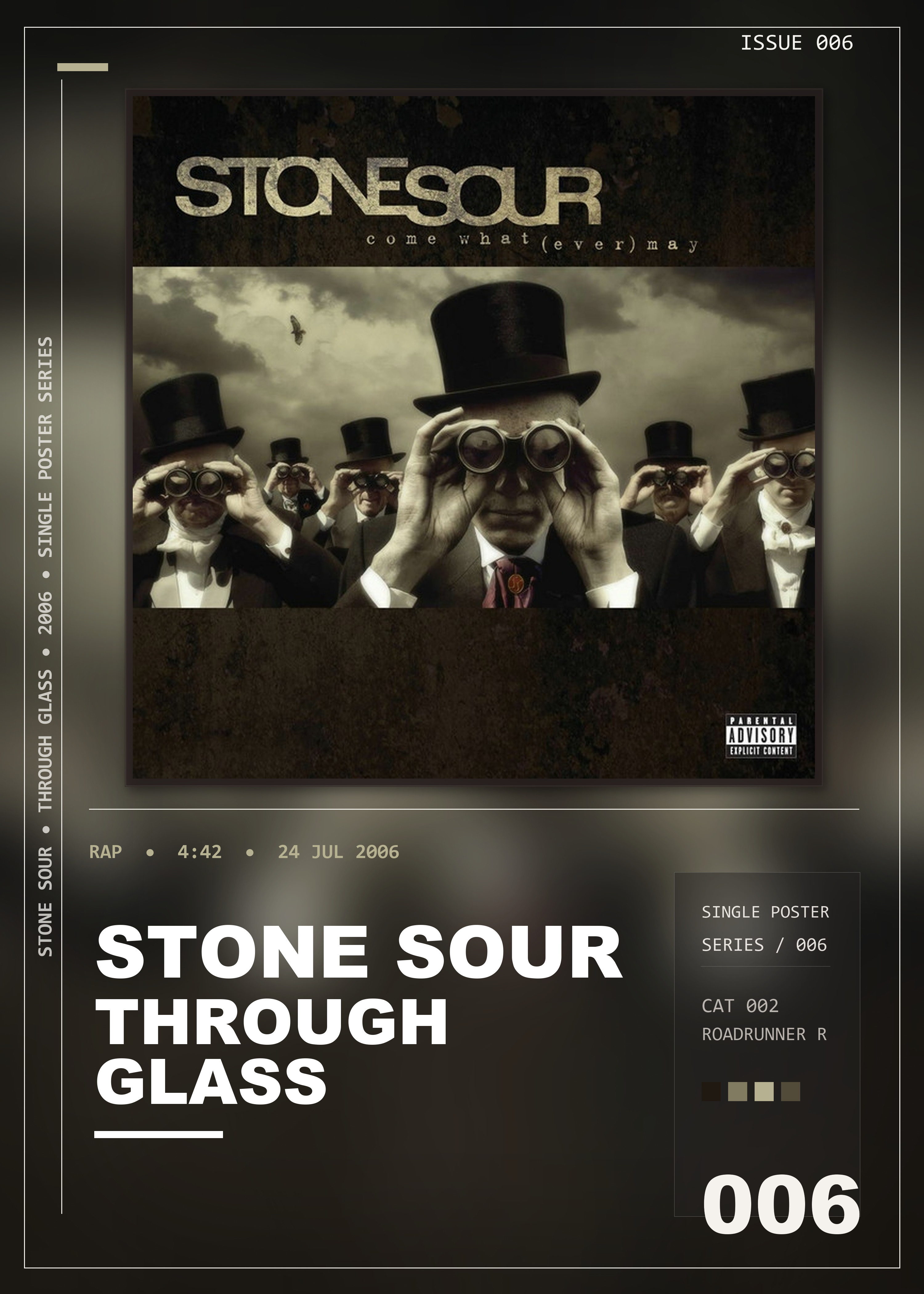 Music poster: Stone Sour - Through Glass