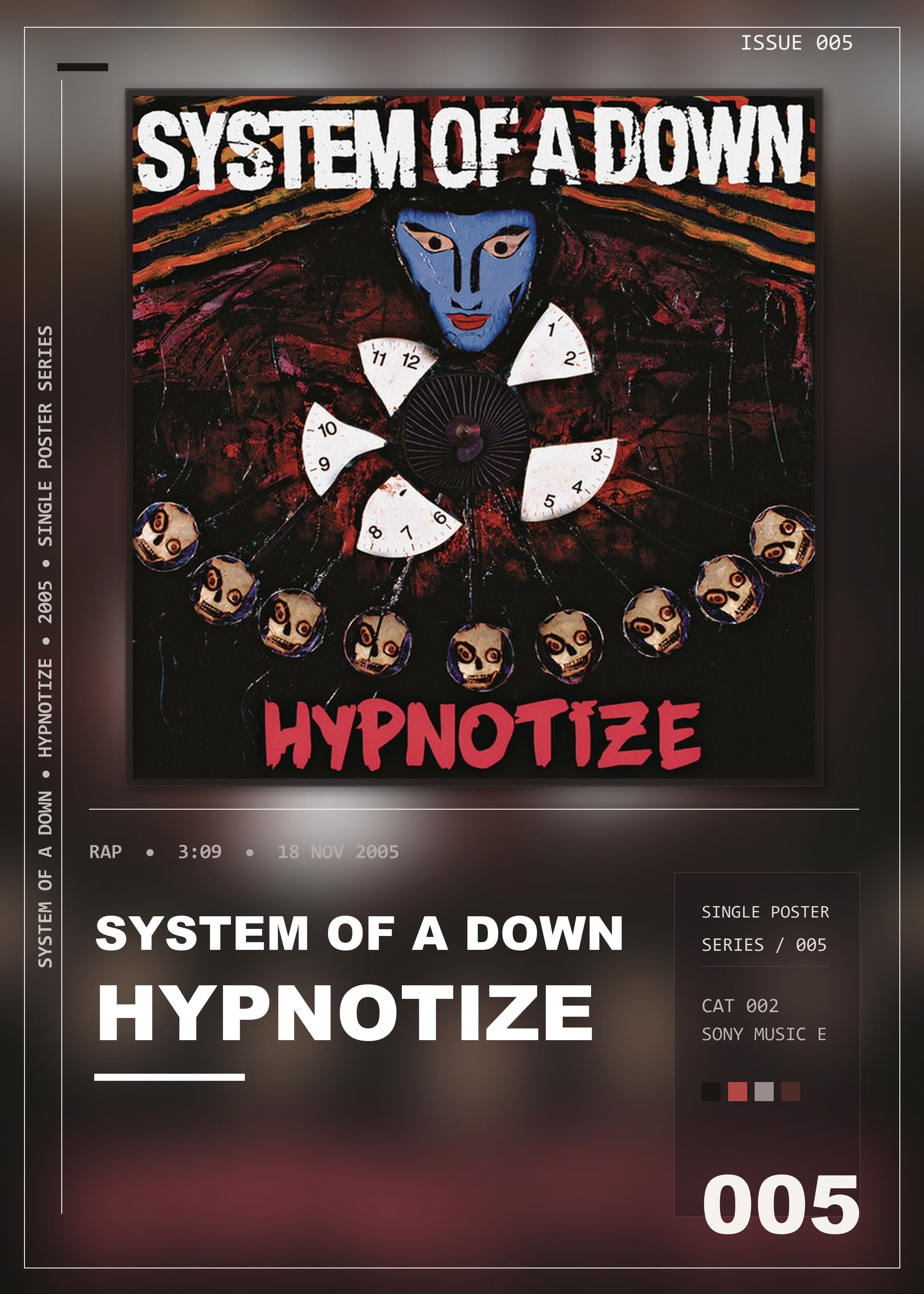 Music poster: System Of A Down - Hypnotize