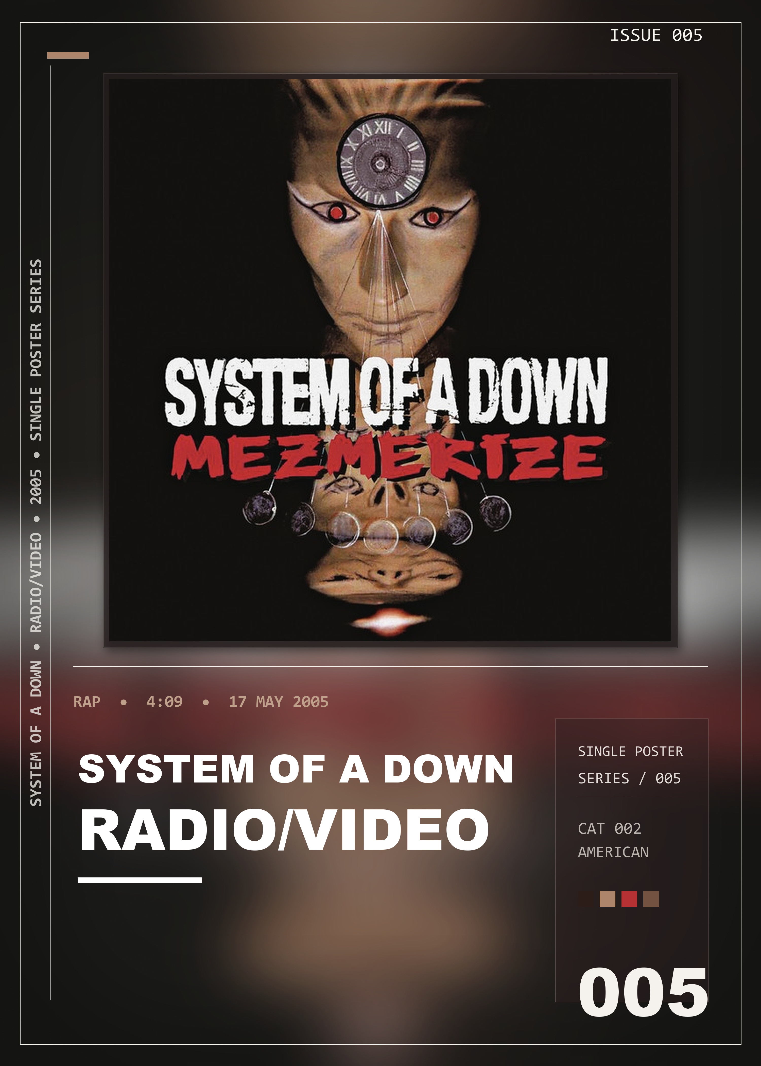 Music poster: System Of A Down - RadioVideo