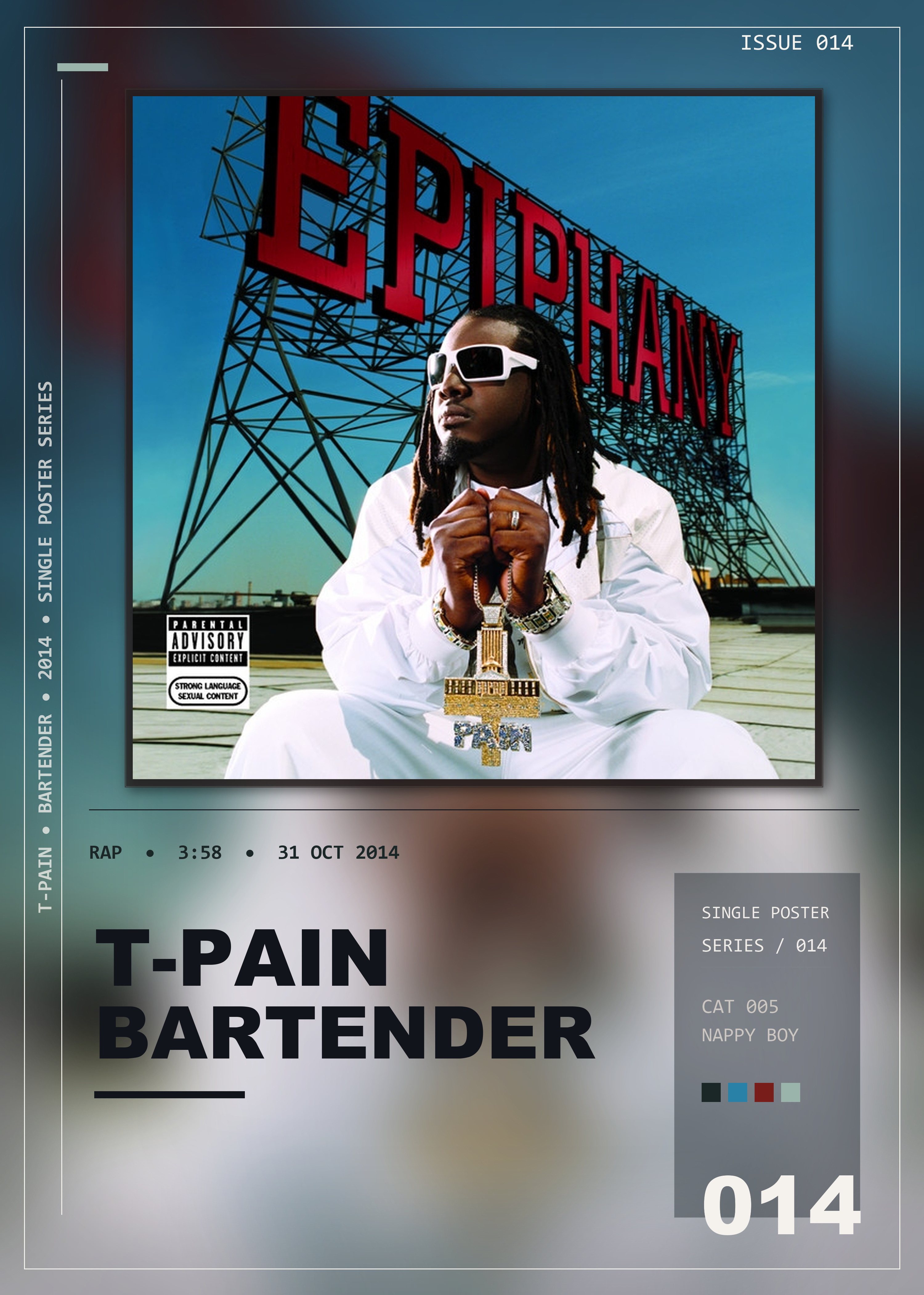 Music poster: T-Pain - Bartender