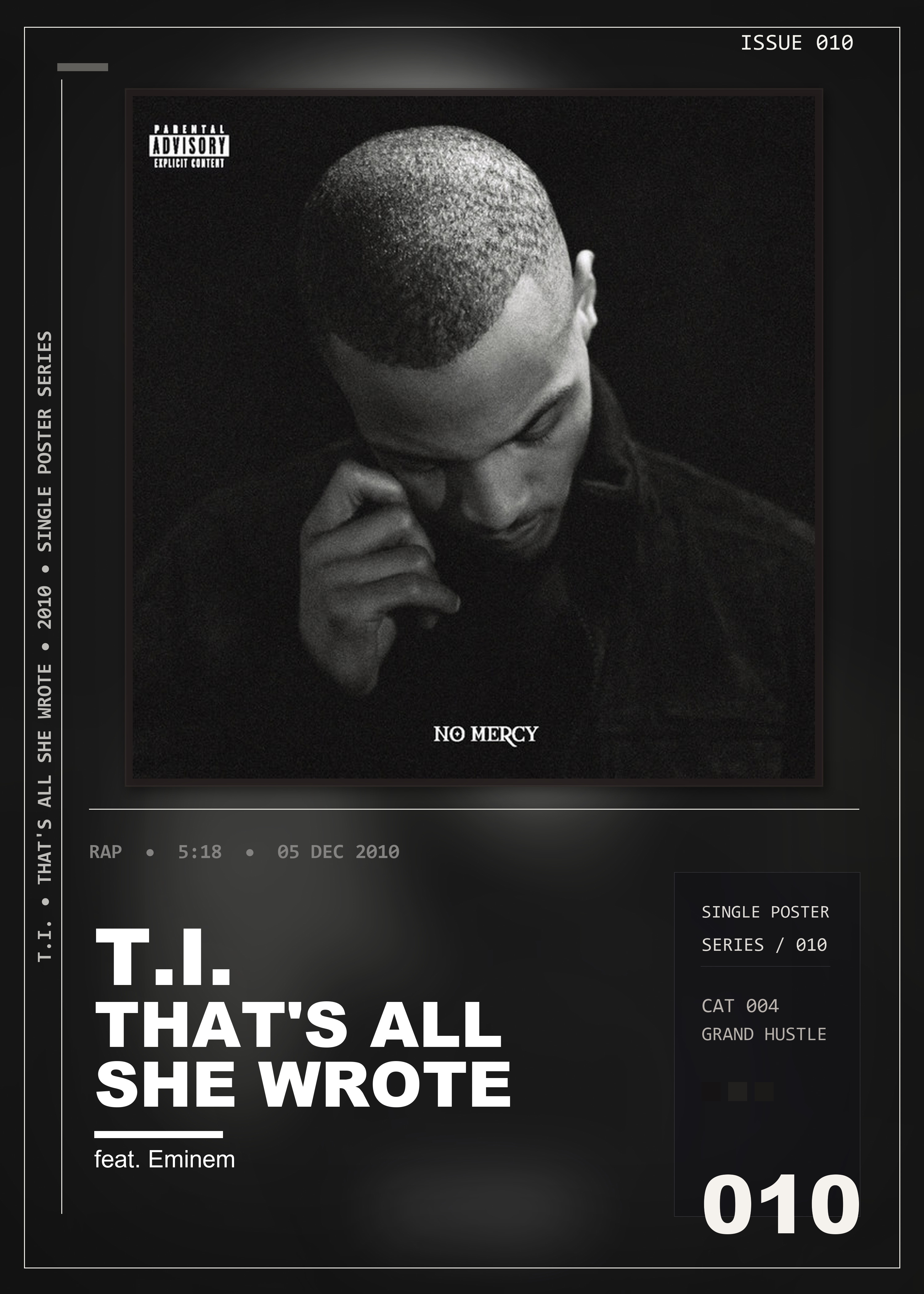 Music poster: TI - Thats All She Wrote feat Eminem