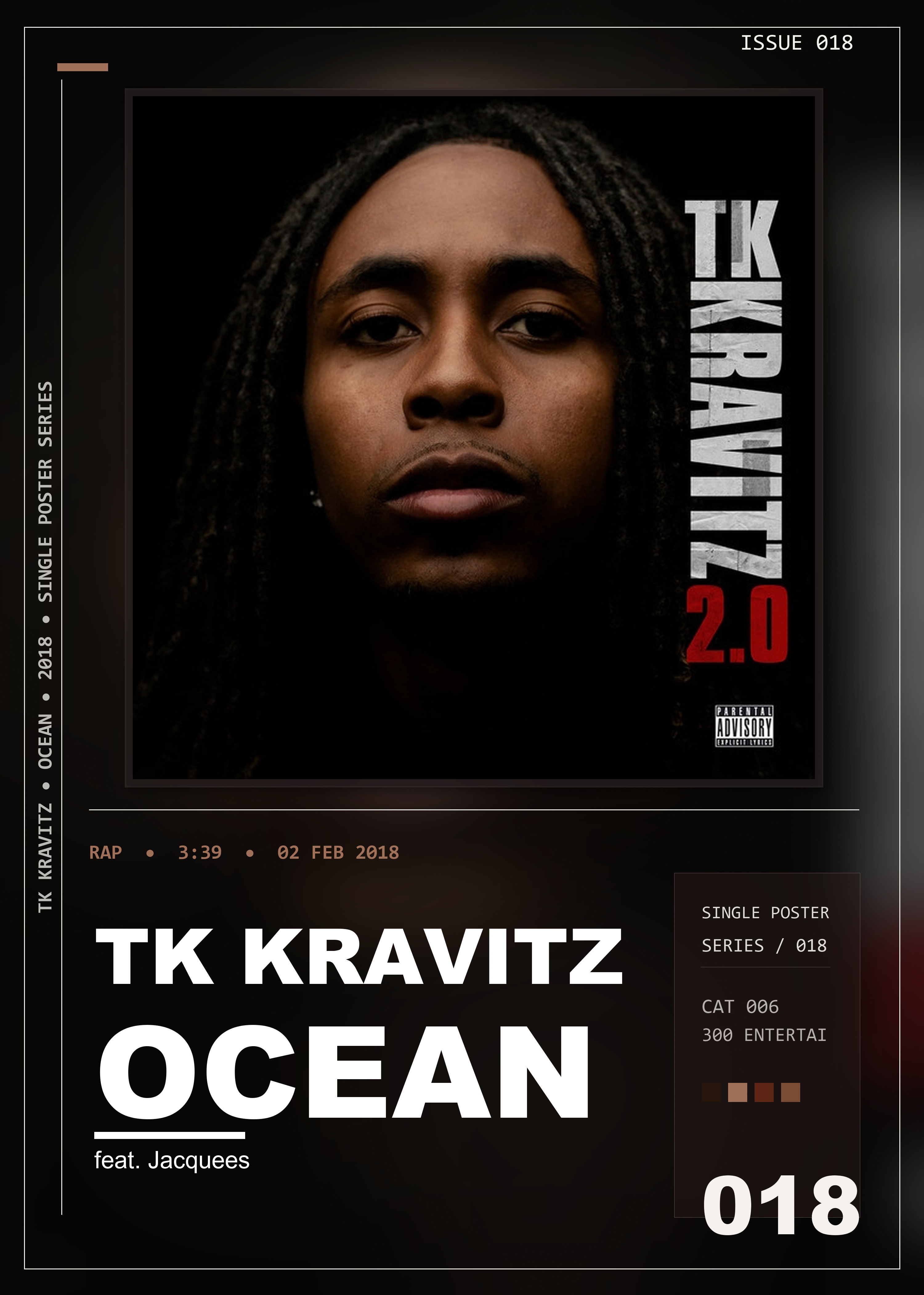 Music poster: TK Kravitz - Ocean feat Jacquees