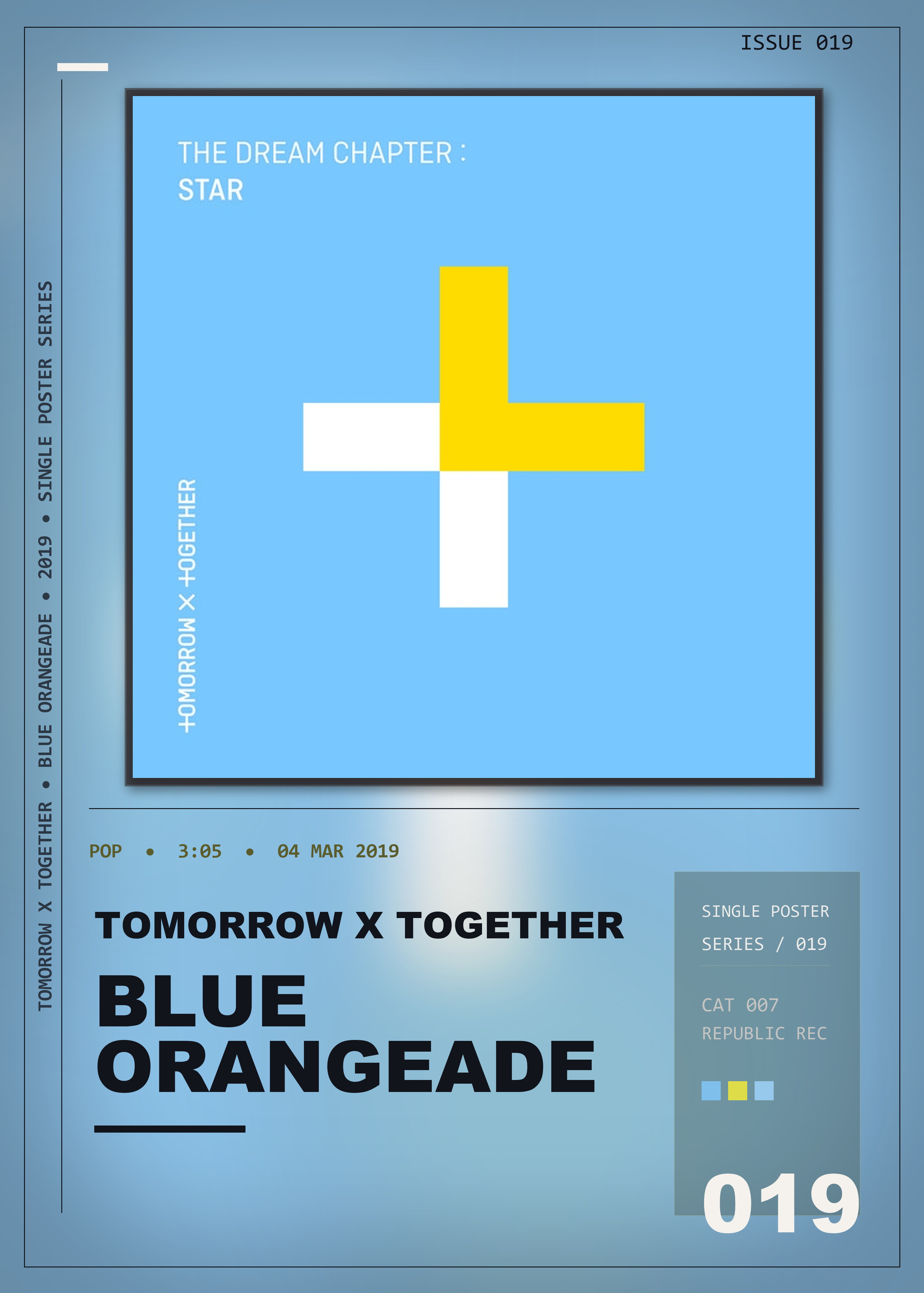 Music poster: TOMORROW X TOGETHER - Blue Orangeade