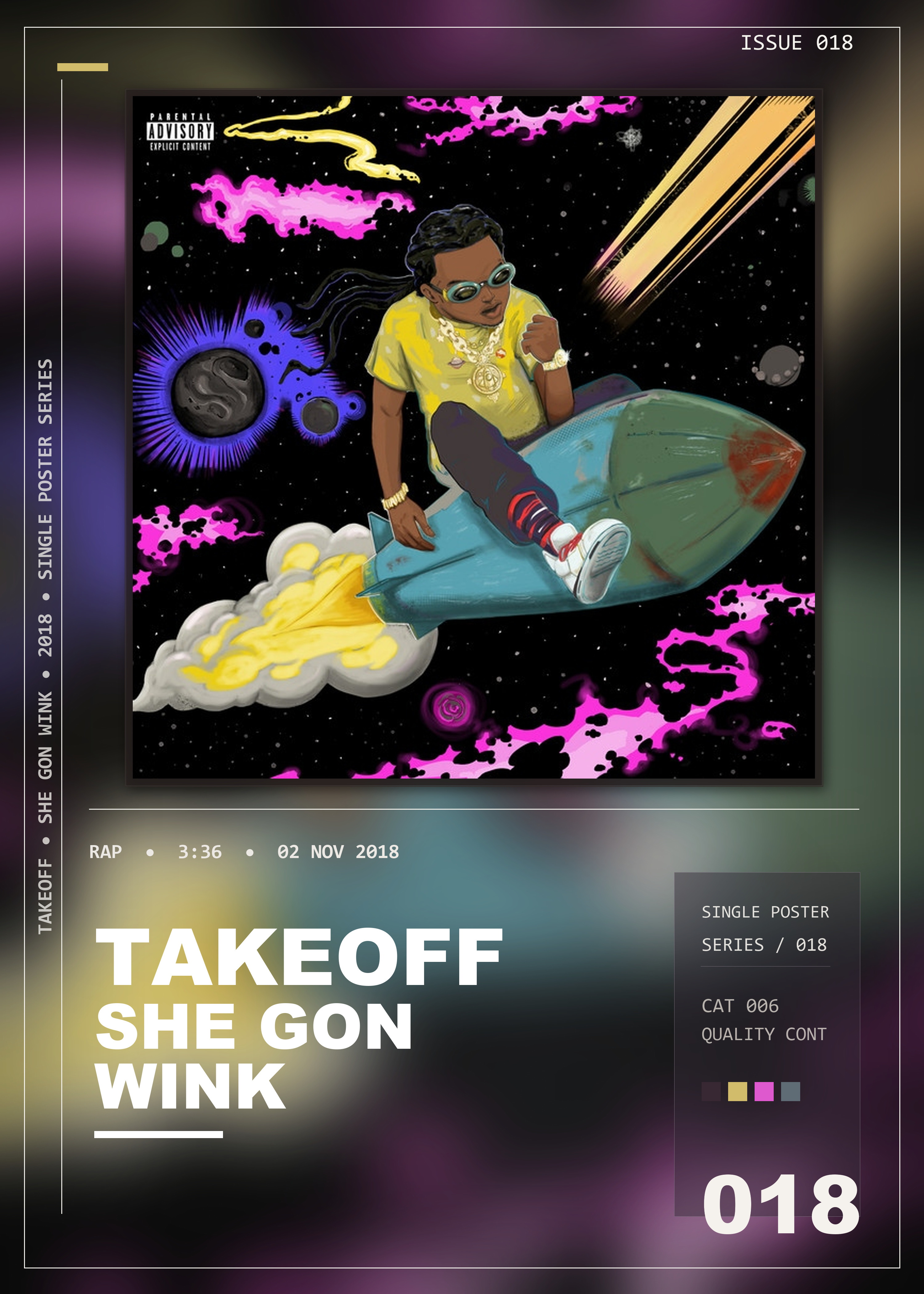 Music poster: Takeoff - She Gon Wink