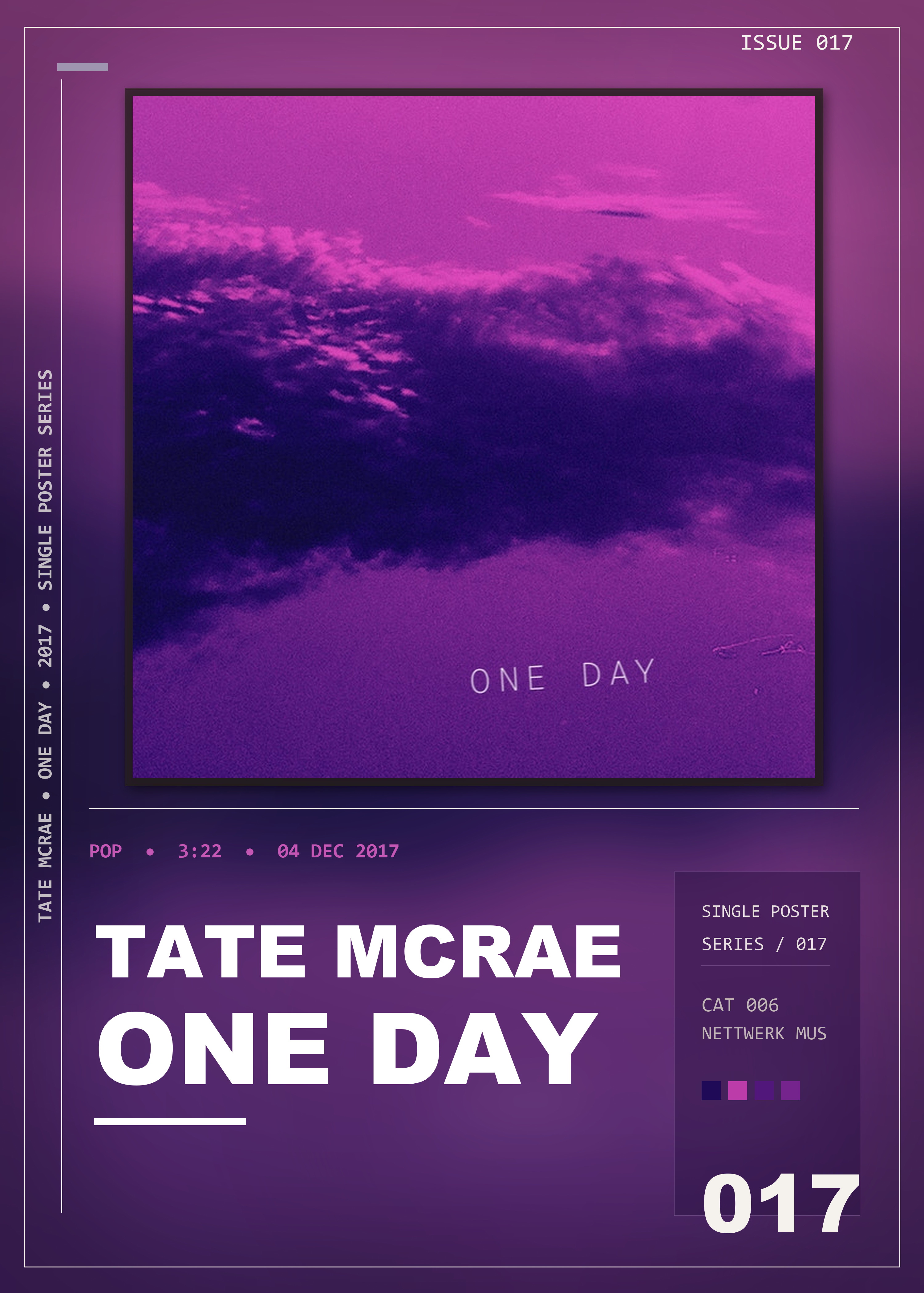 Music poster: Tate McRae - One Day