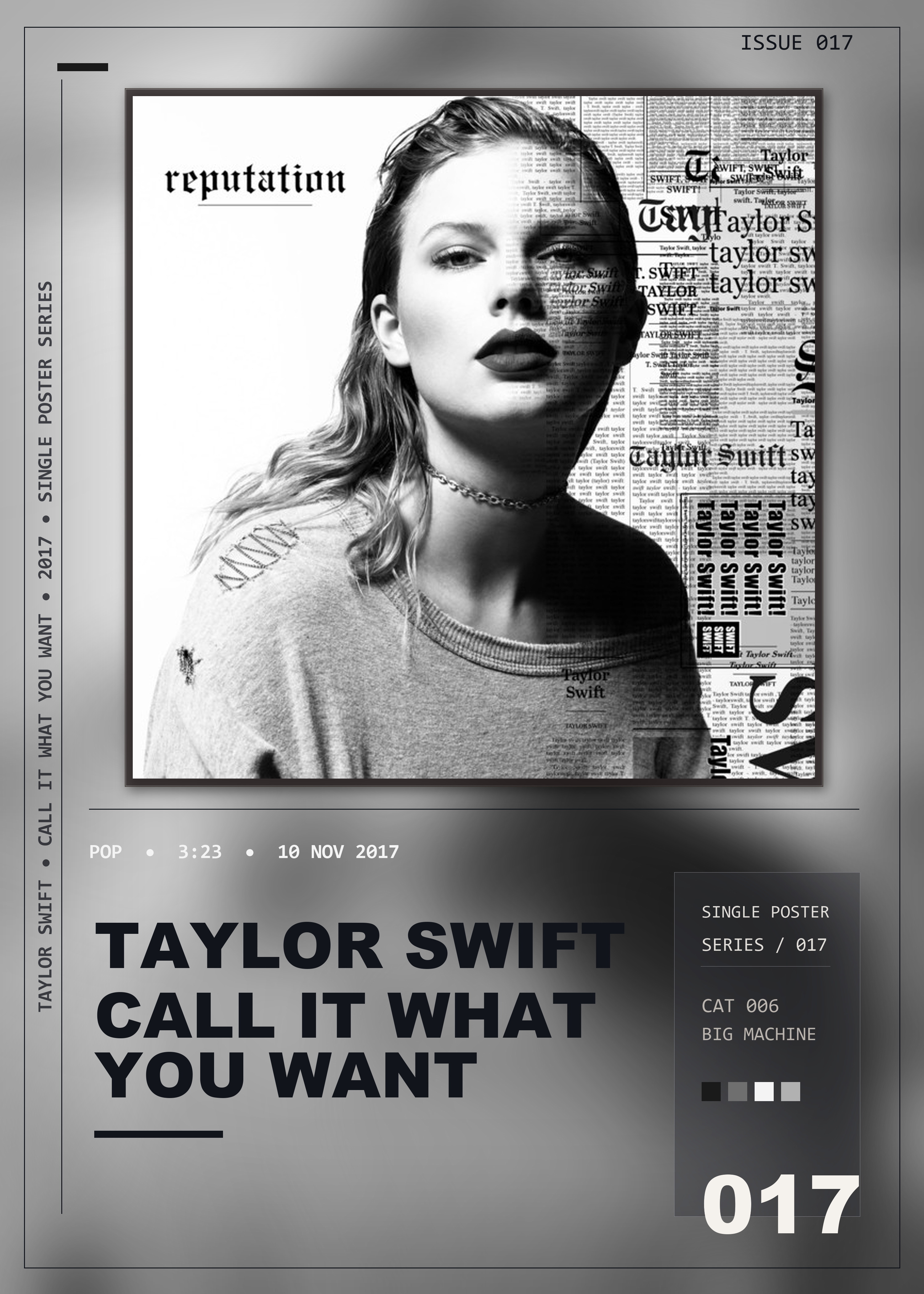 Music poster: Taylor Swift - Call It What You Want