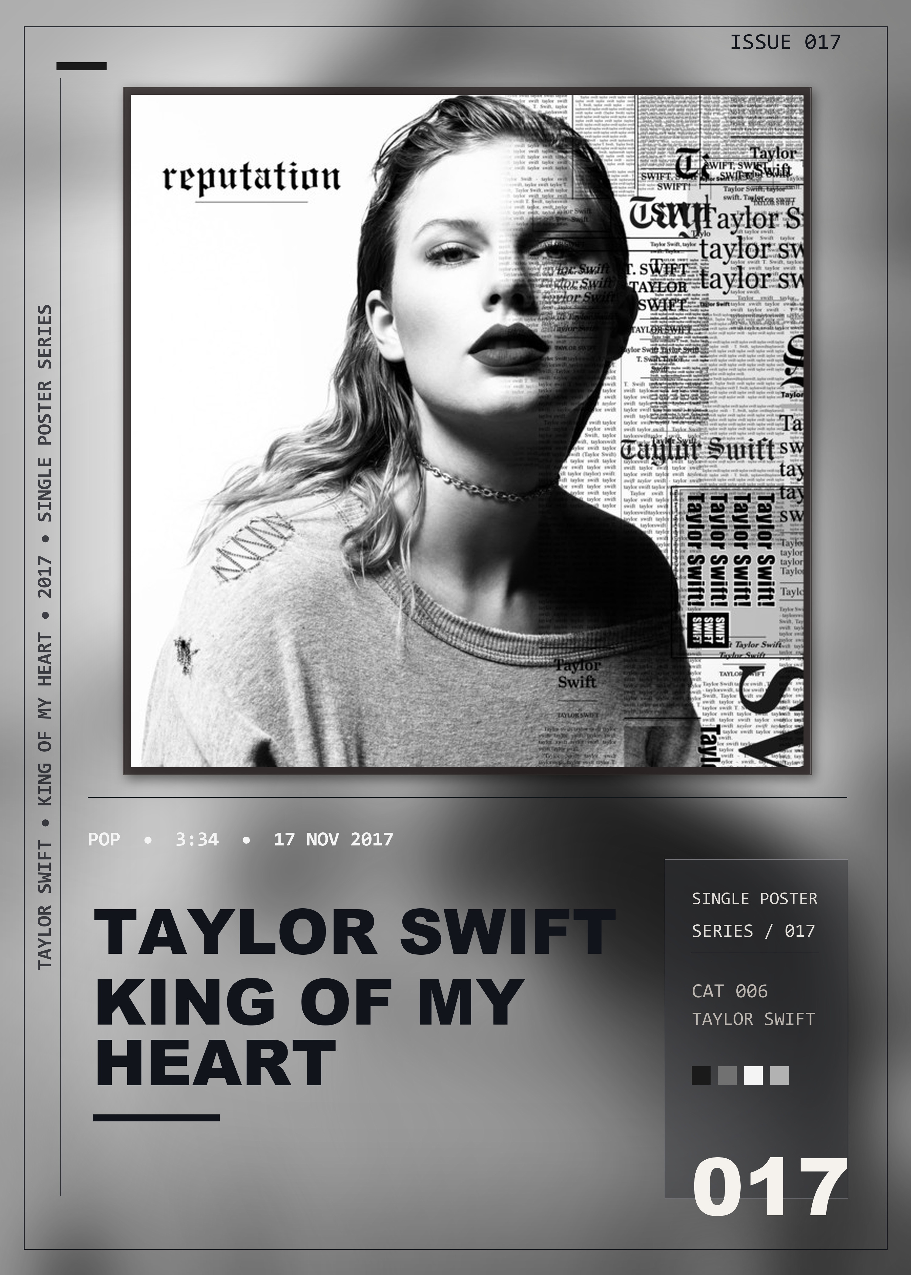 Music poster: Taylor Swift - King Of My Heart