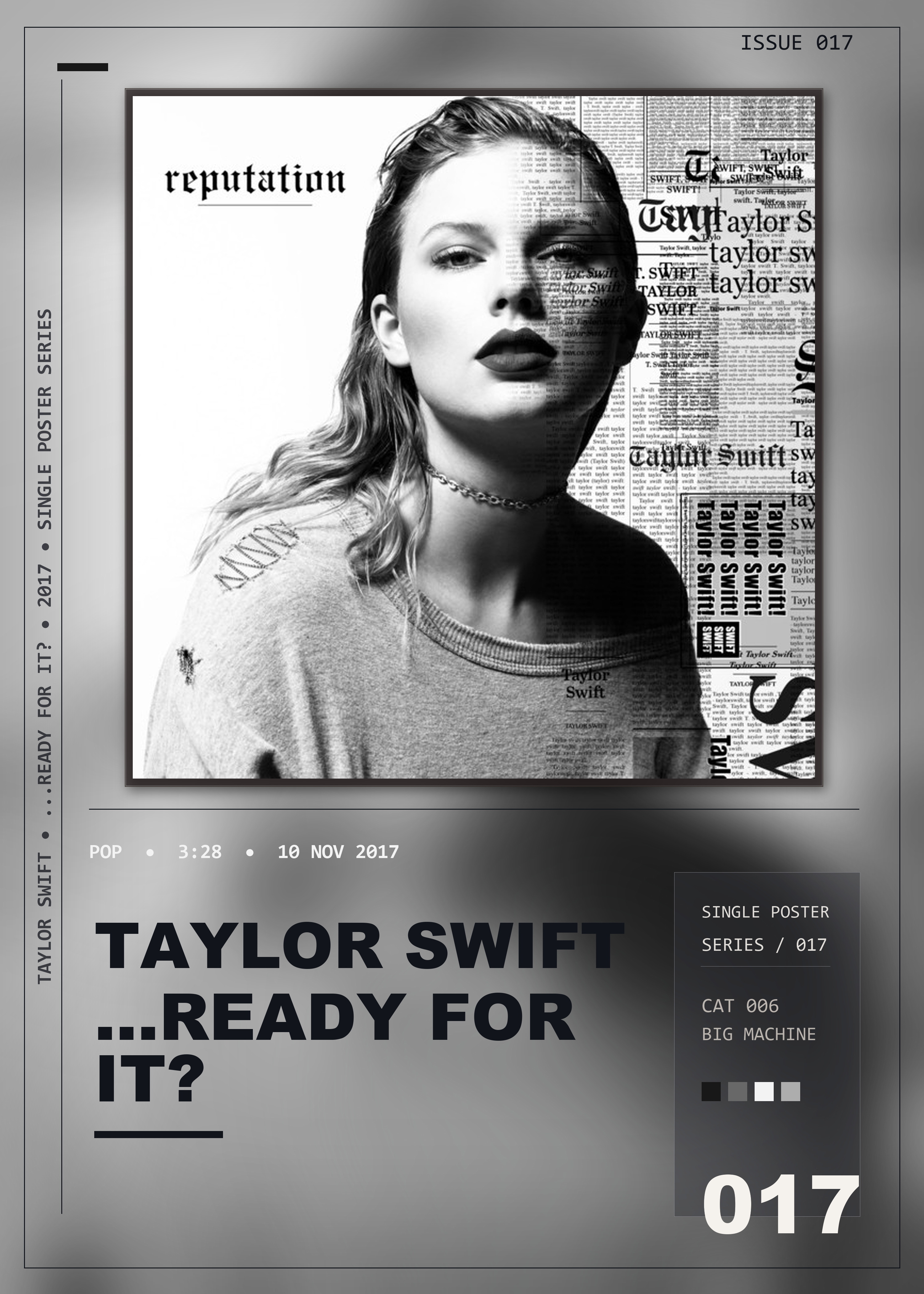 Music poster: Taylor Swift - Ready For It