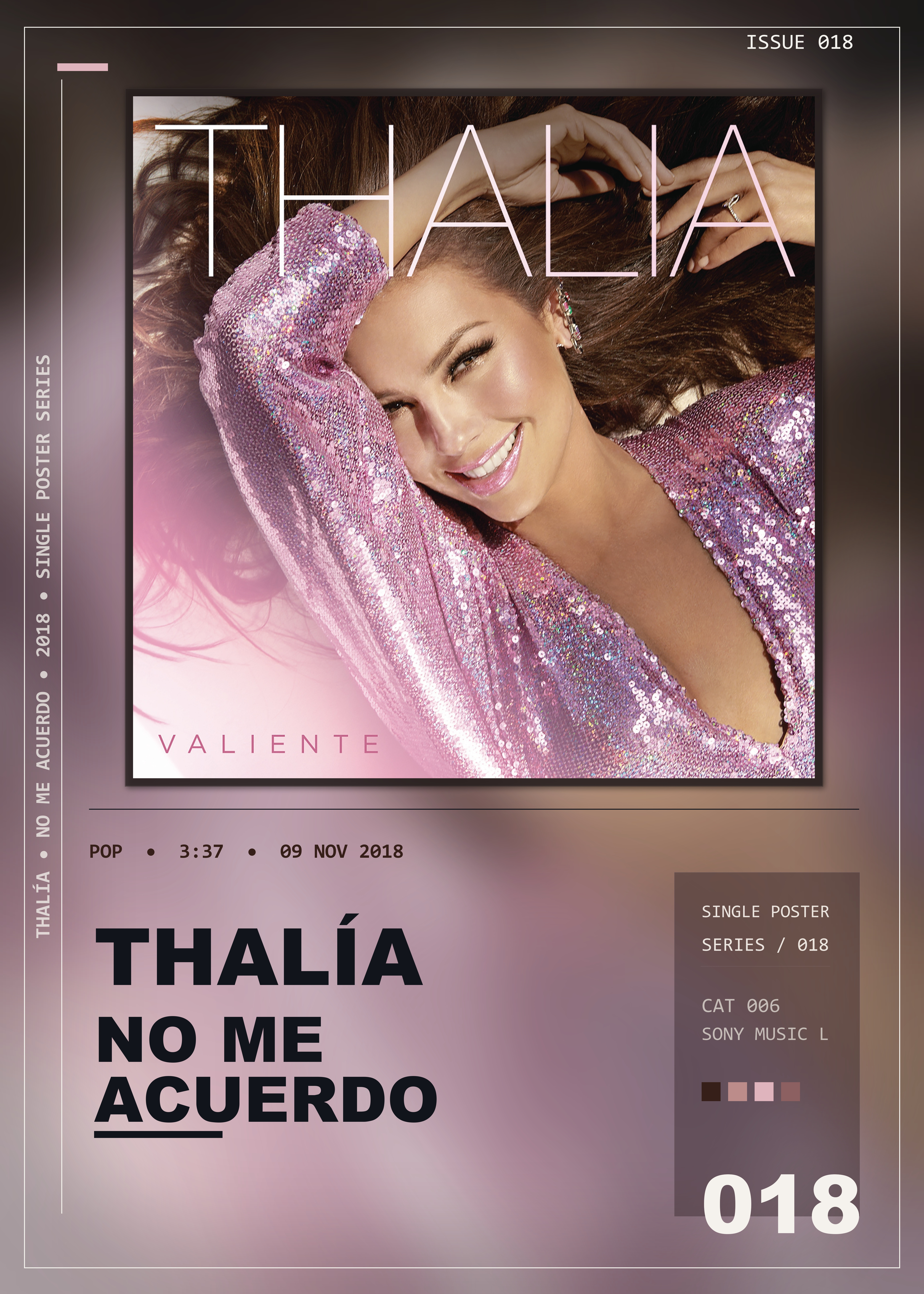 Music poster: Thalía - No Me Acuerdo