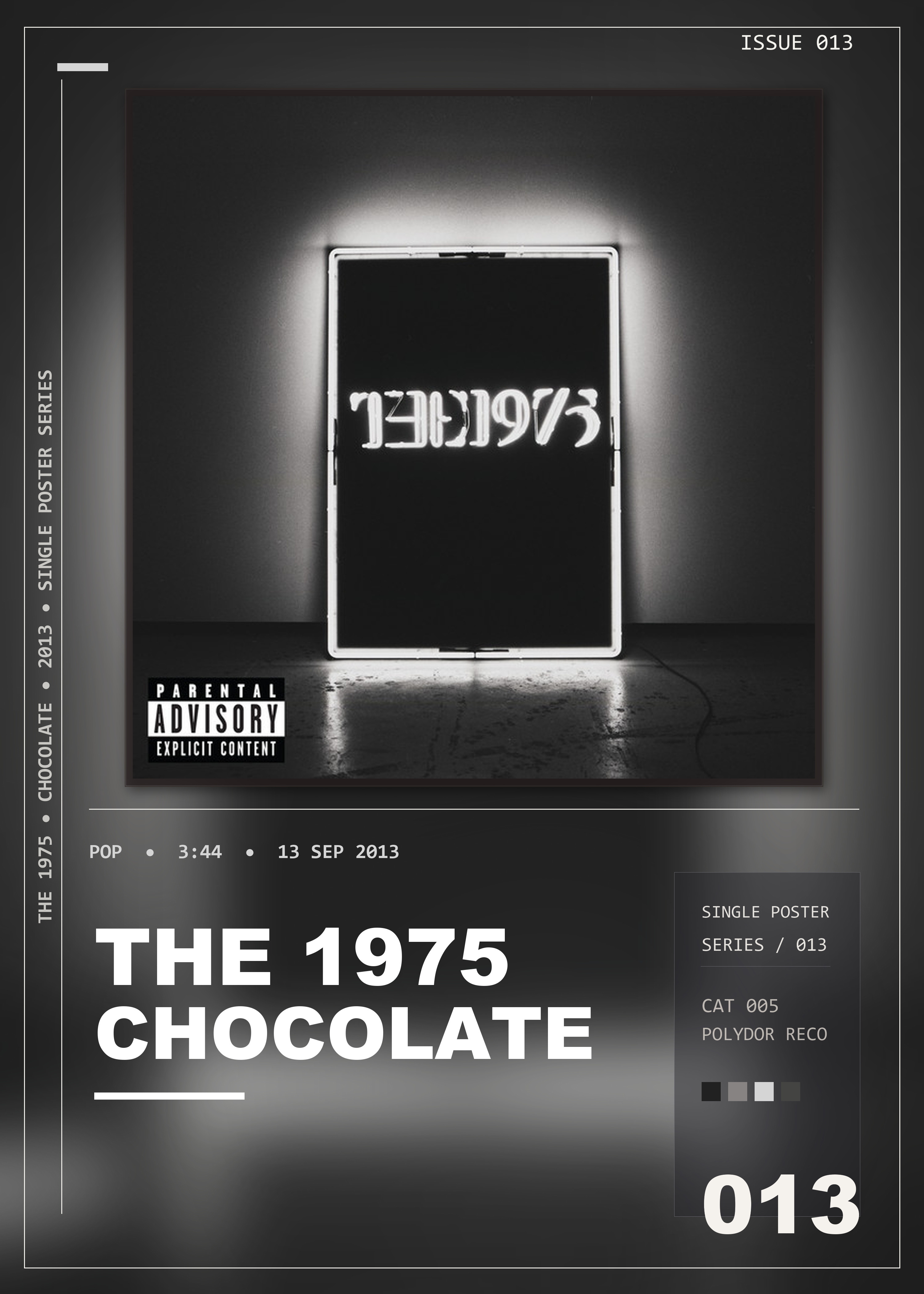 Music poster: The 1975 - Chocolate