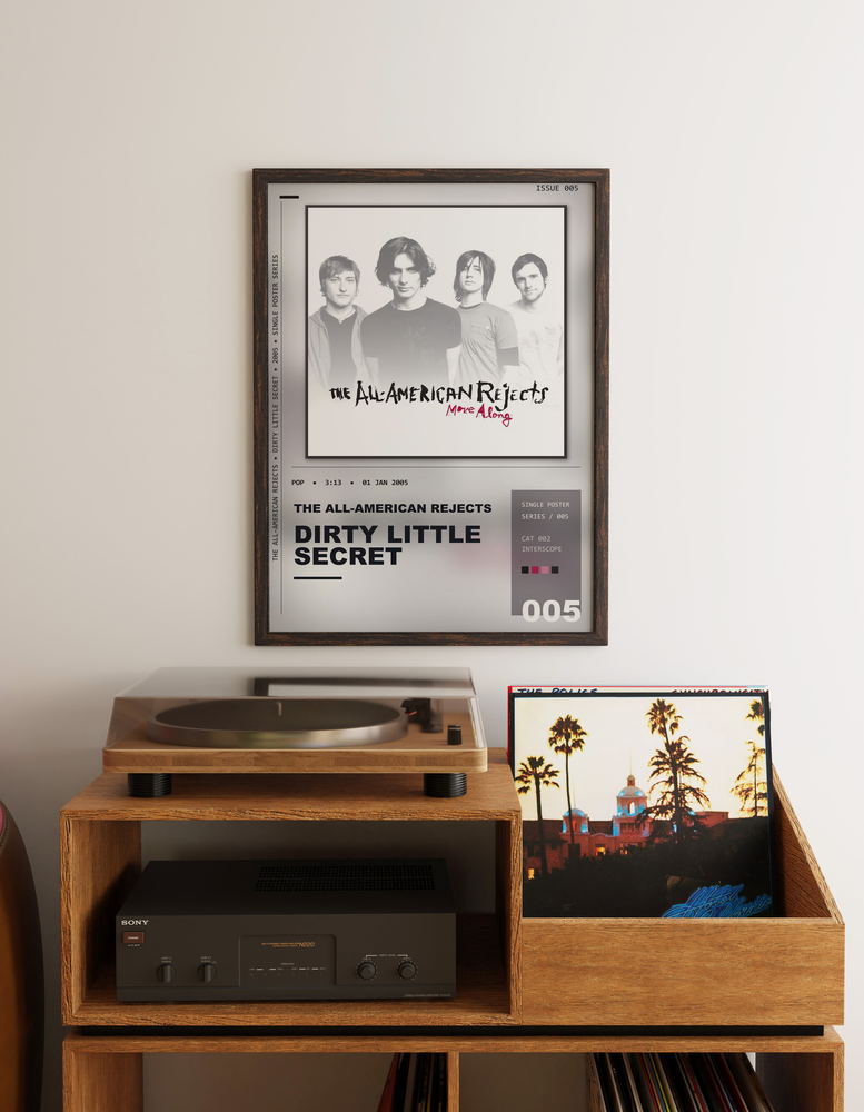 Music poster: The All-American Rejects - Dirty Little Secret