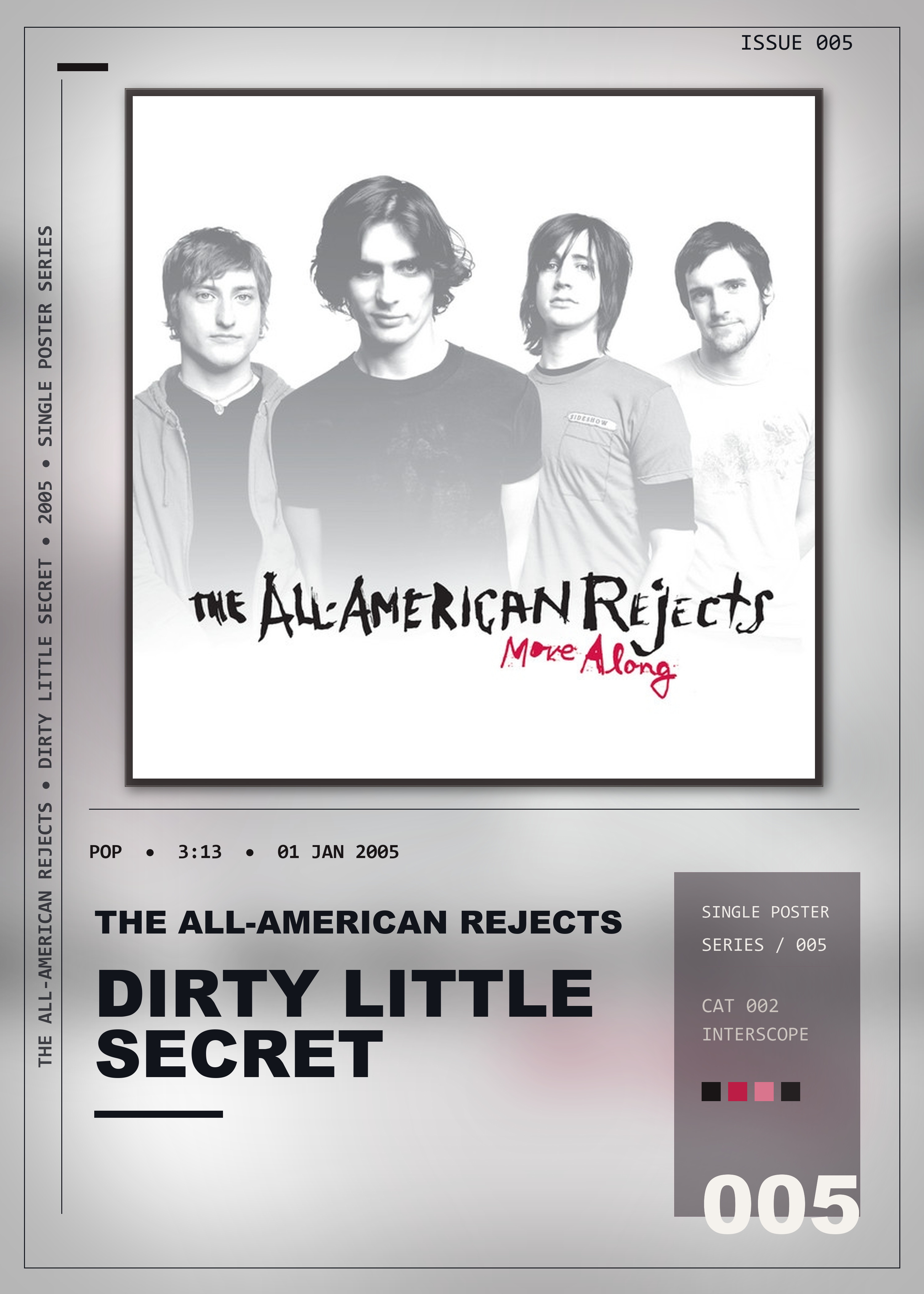 Music poster: The All-American Rejects - Dirty Little Secret