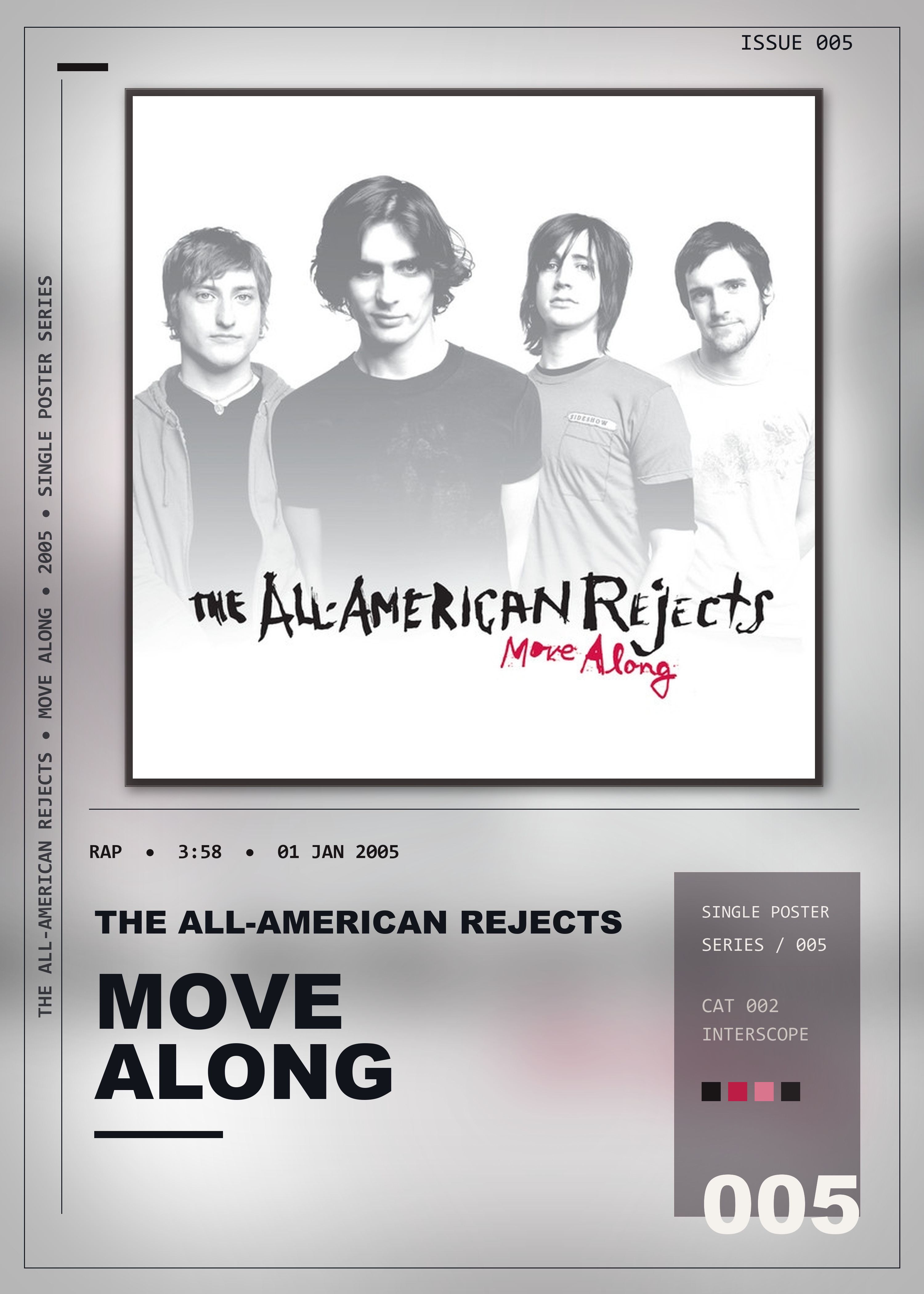 Music poster: The All-American Rejects - Move Along