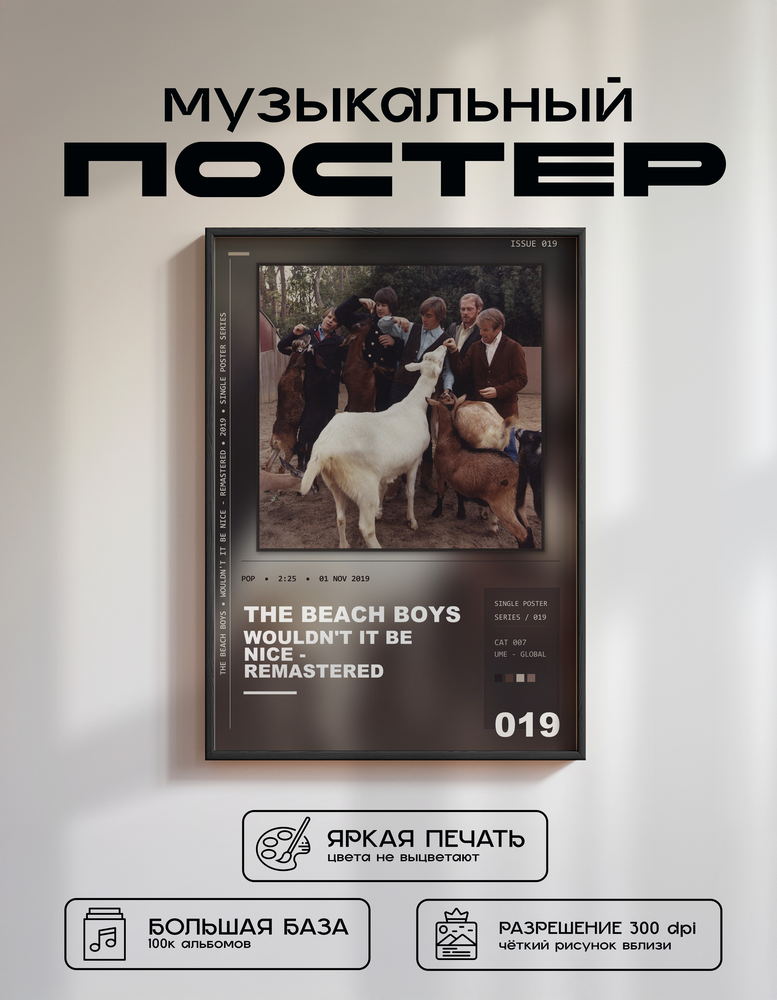 Music poster: The Beach Boys - Wouldnt It Be Nice - Remastered