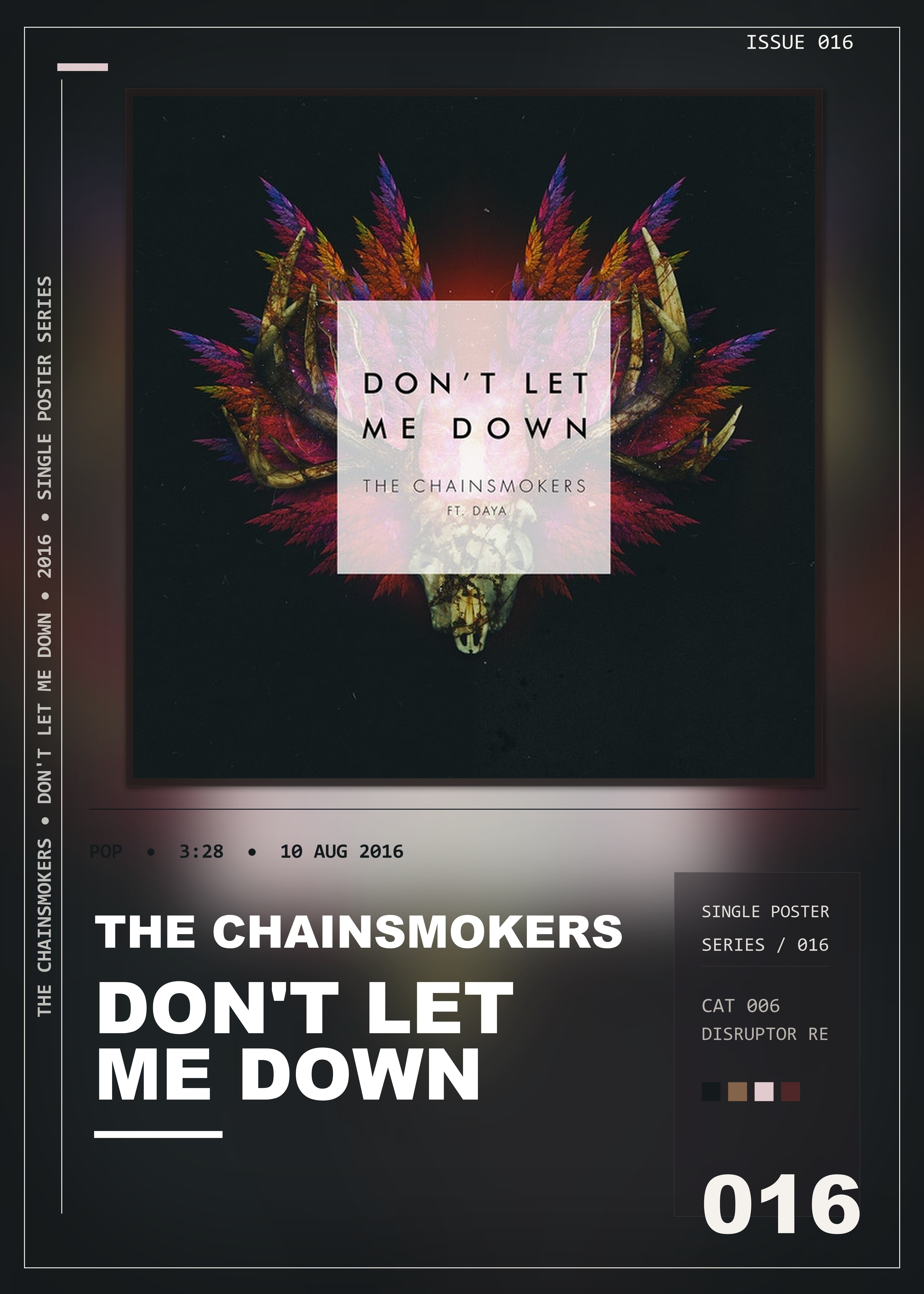 Music poster: The Chainsmokers - Dont Let Me Down