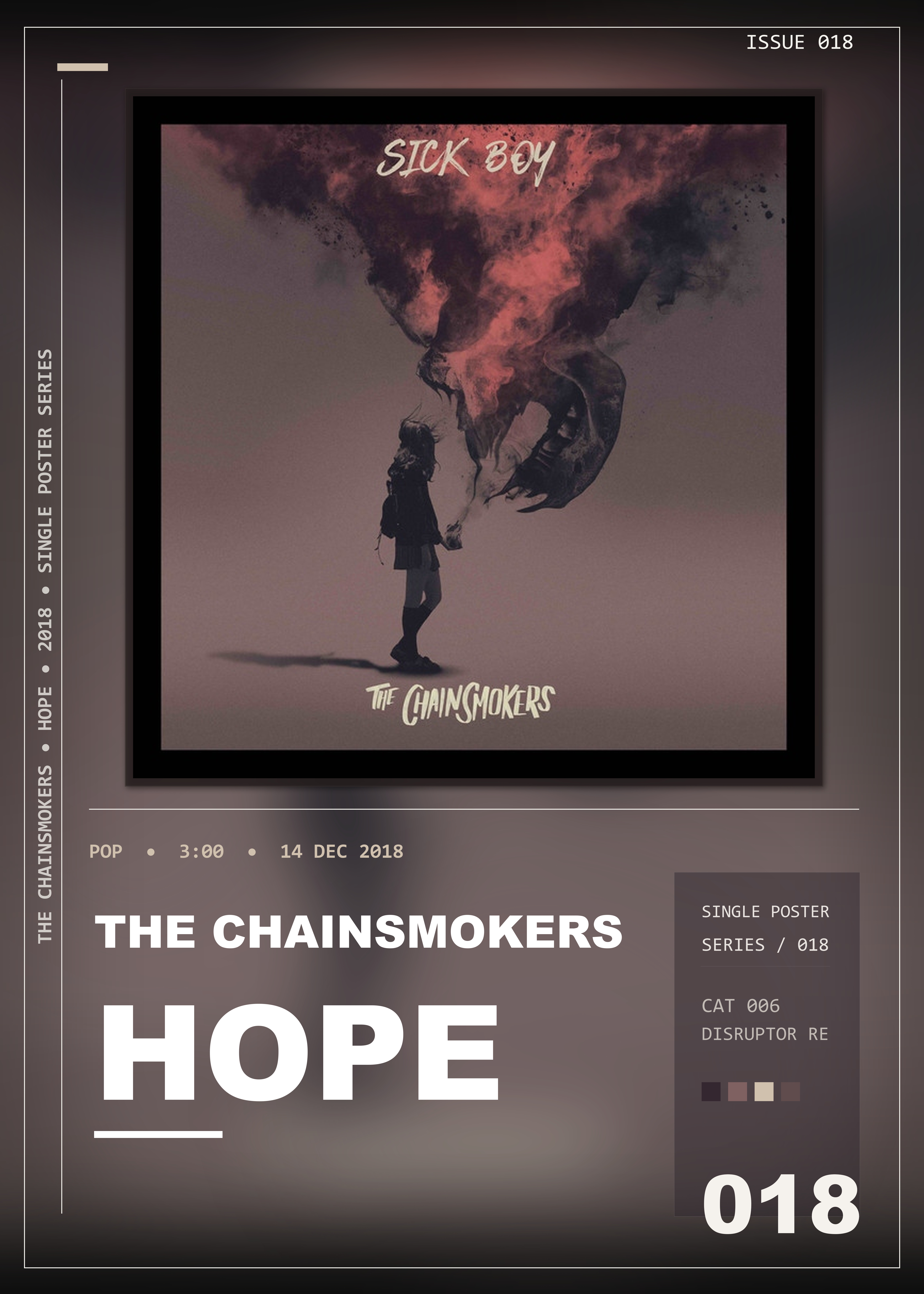 Music poster: The Chainsmokers - Hope