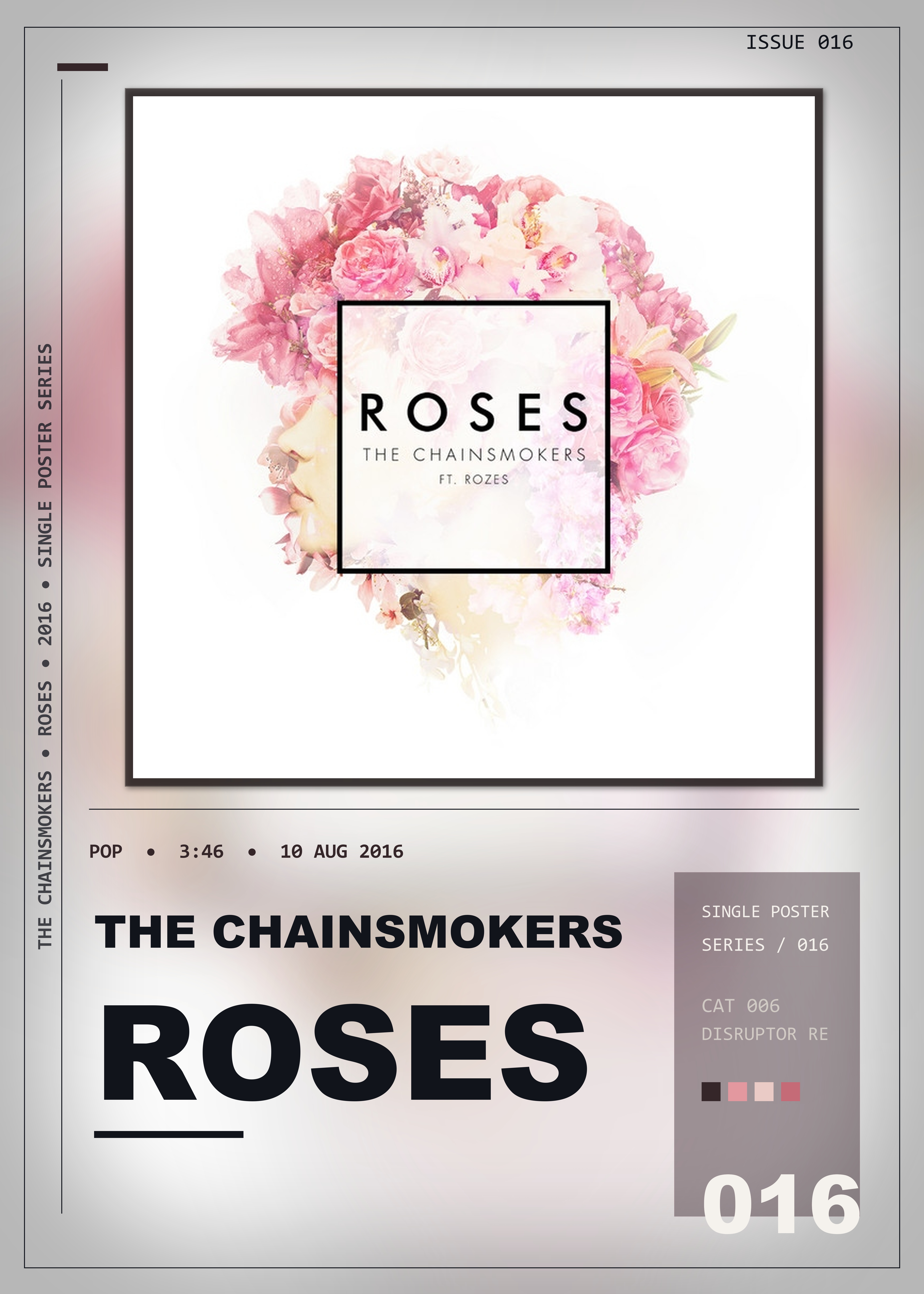 Music poster: The Chainsmokers - Roses