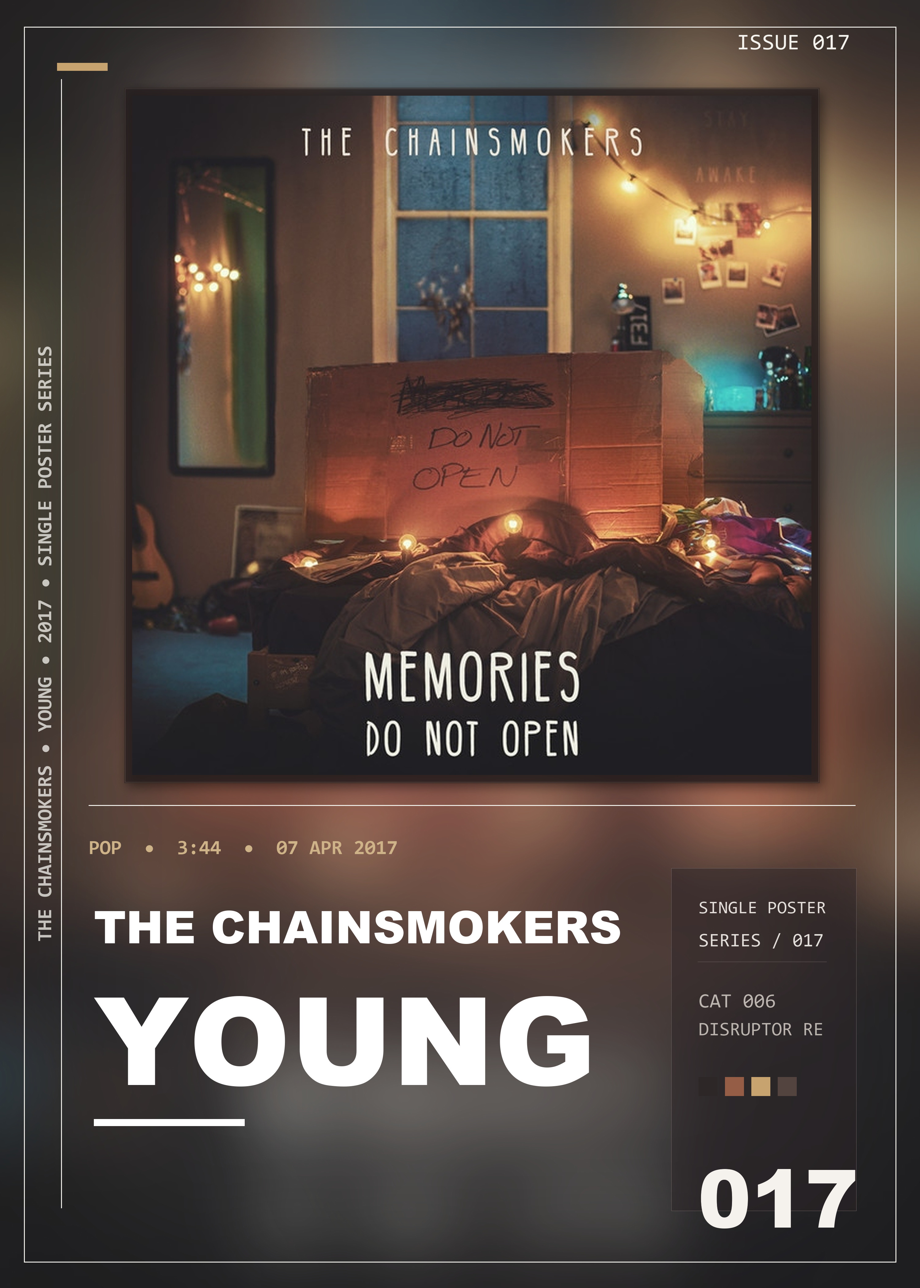 Music poster: The Chainsmokers - Young