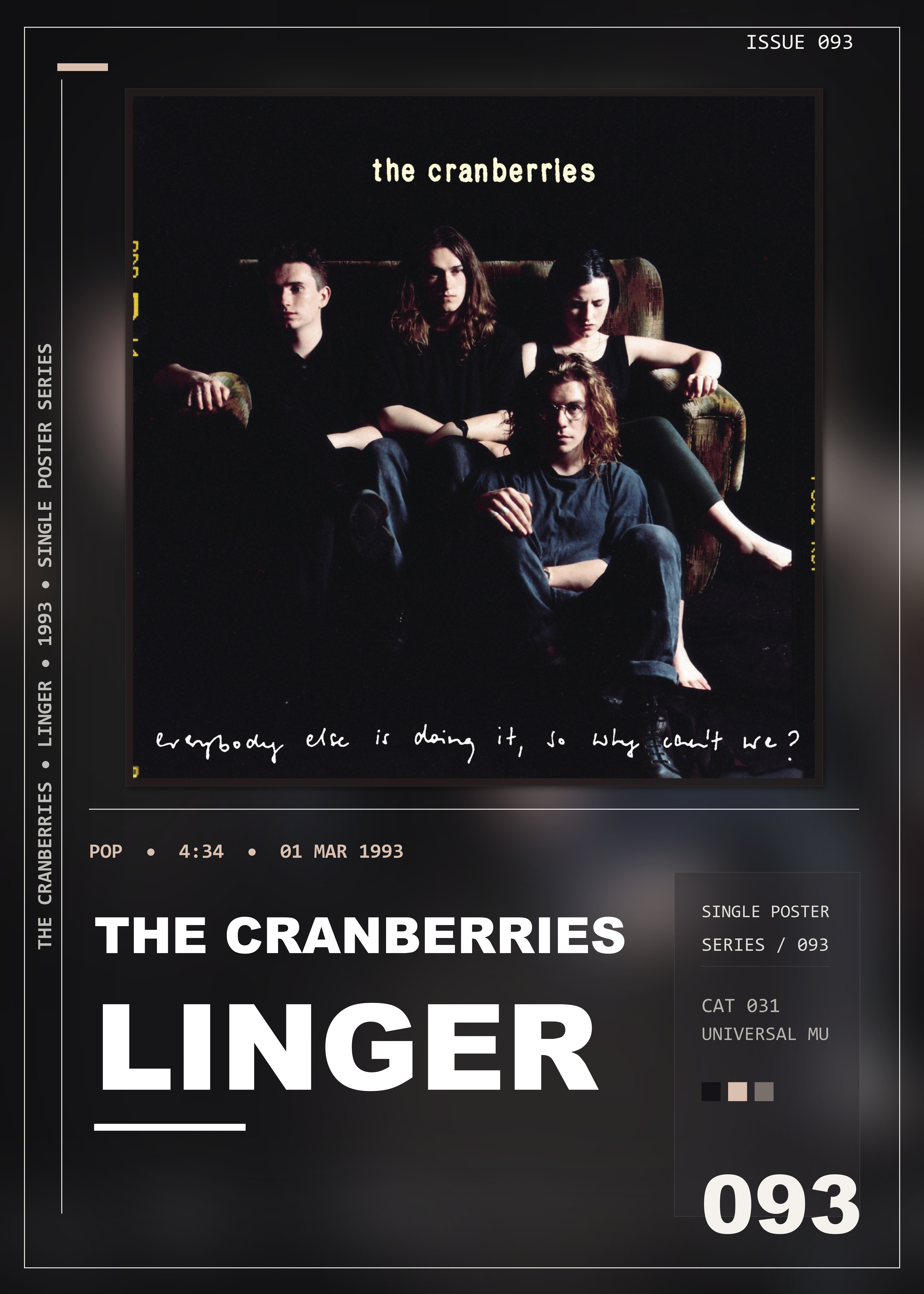 Music poster: The Cranberries - Linger