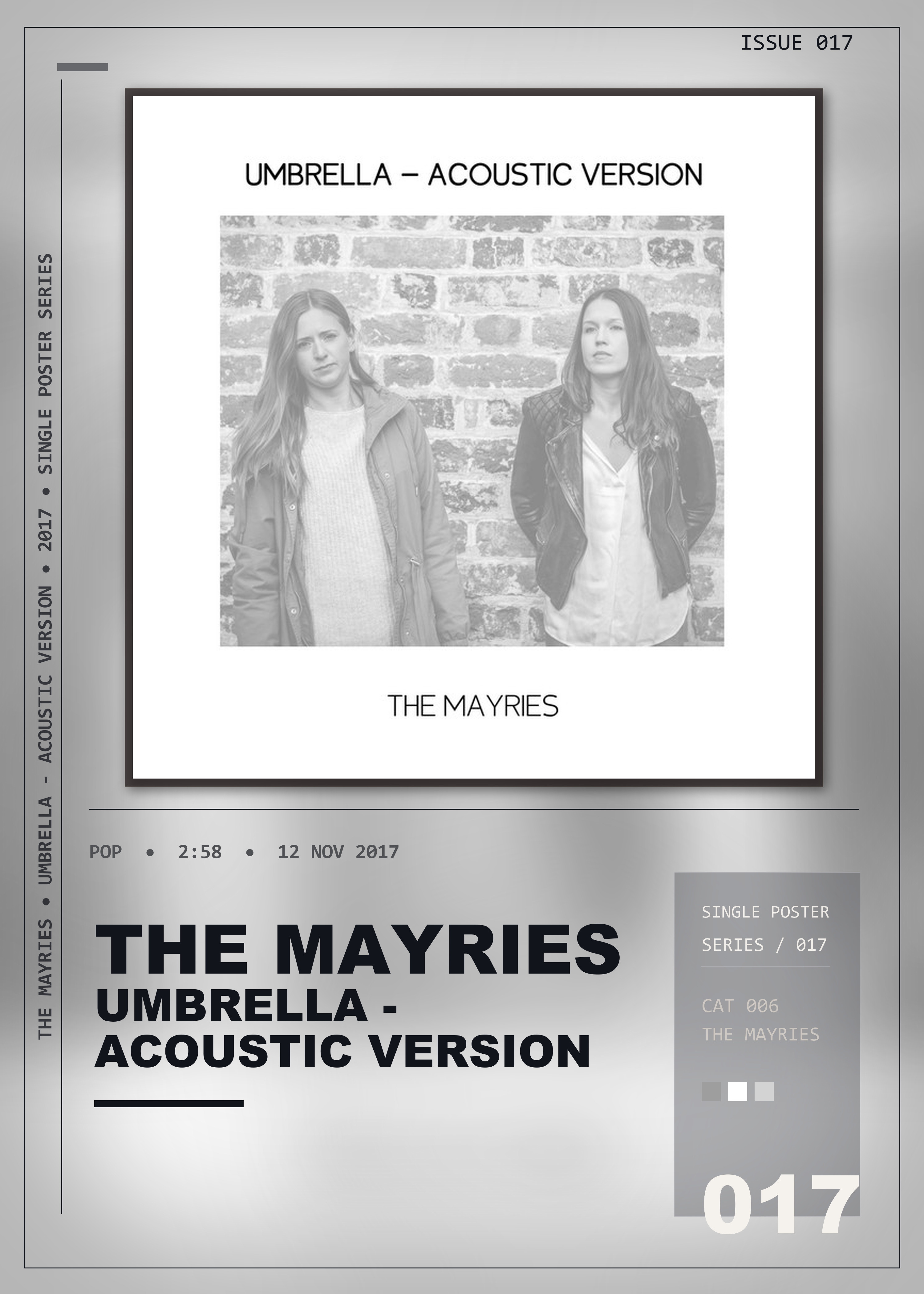 Music poster: The Mayries - Umbrella - Acoustic Version